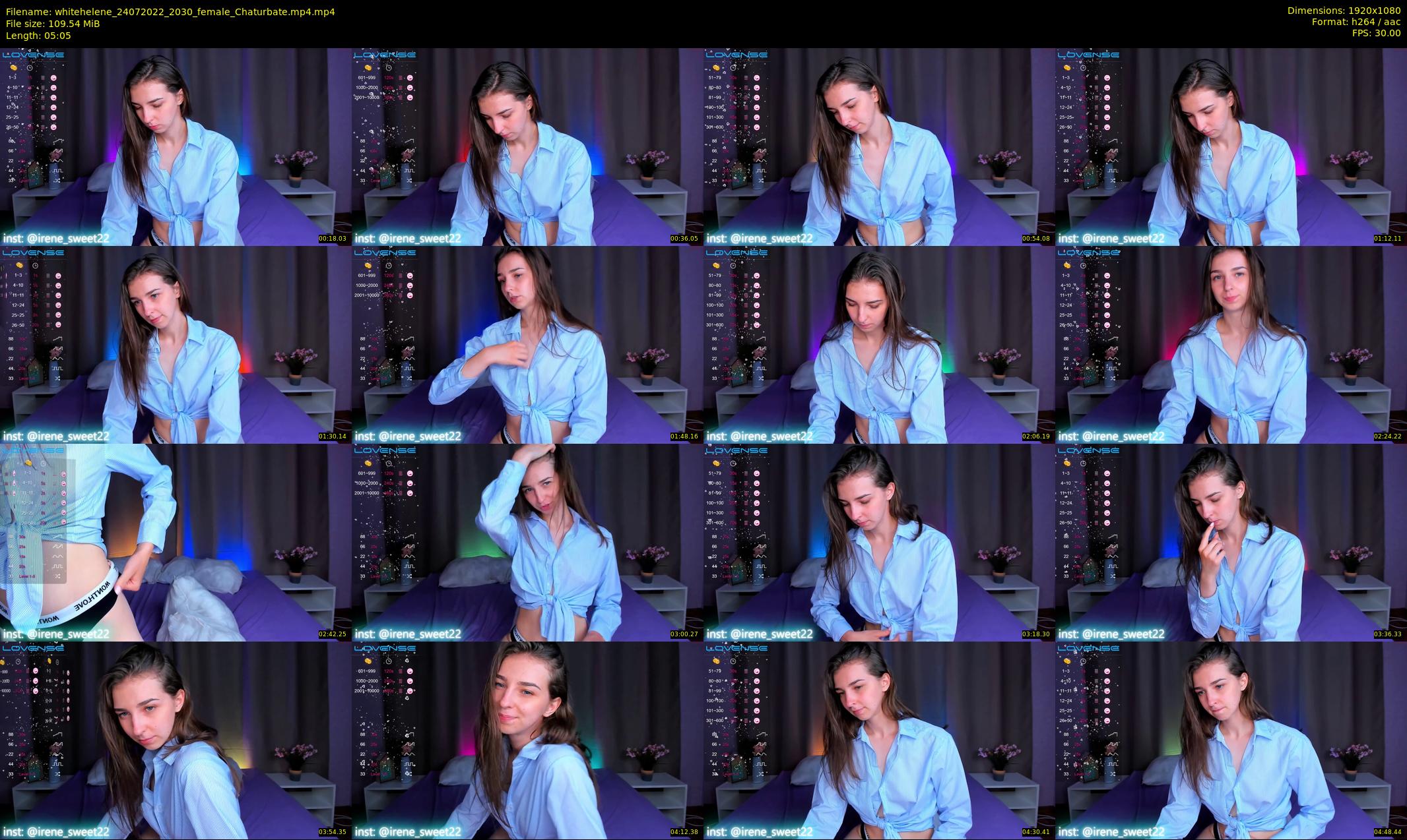 whitehelene — 6 minute Chaturbate female cam show recording, 1080p, Jul 24, 2022