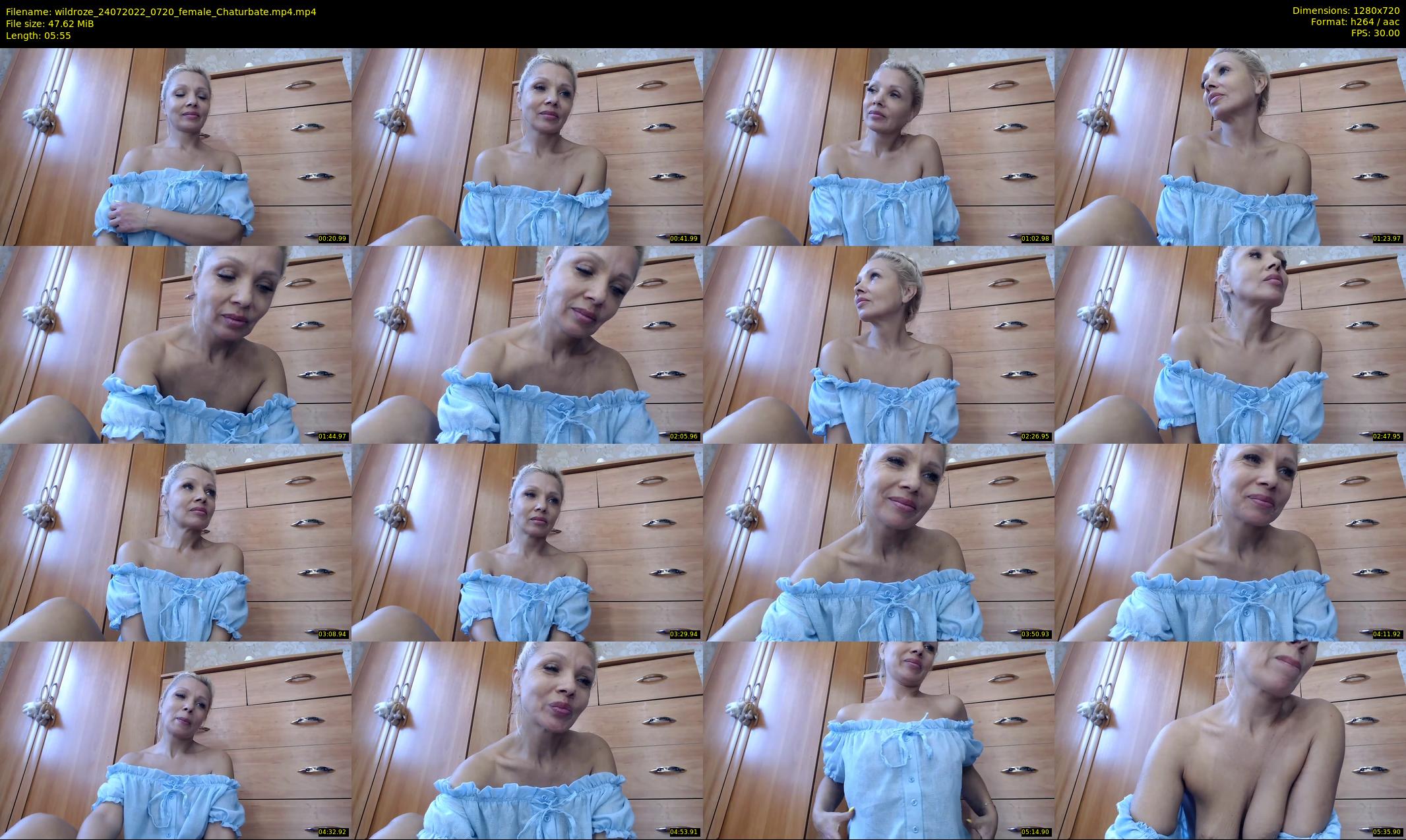 wildroze — 6 minute Chaturbate female cam show recording, 720p, Jul 24, 2022