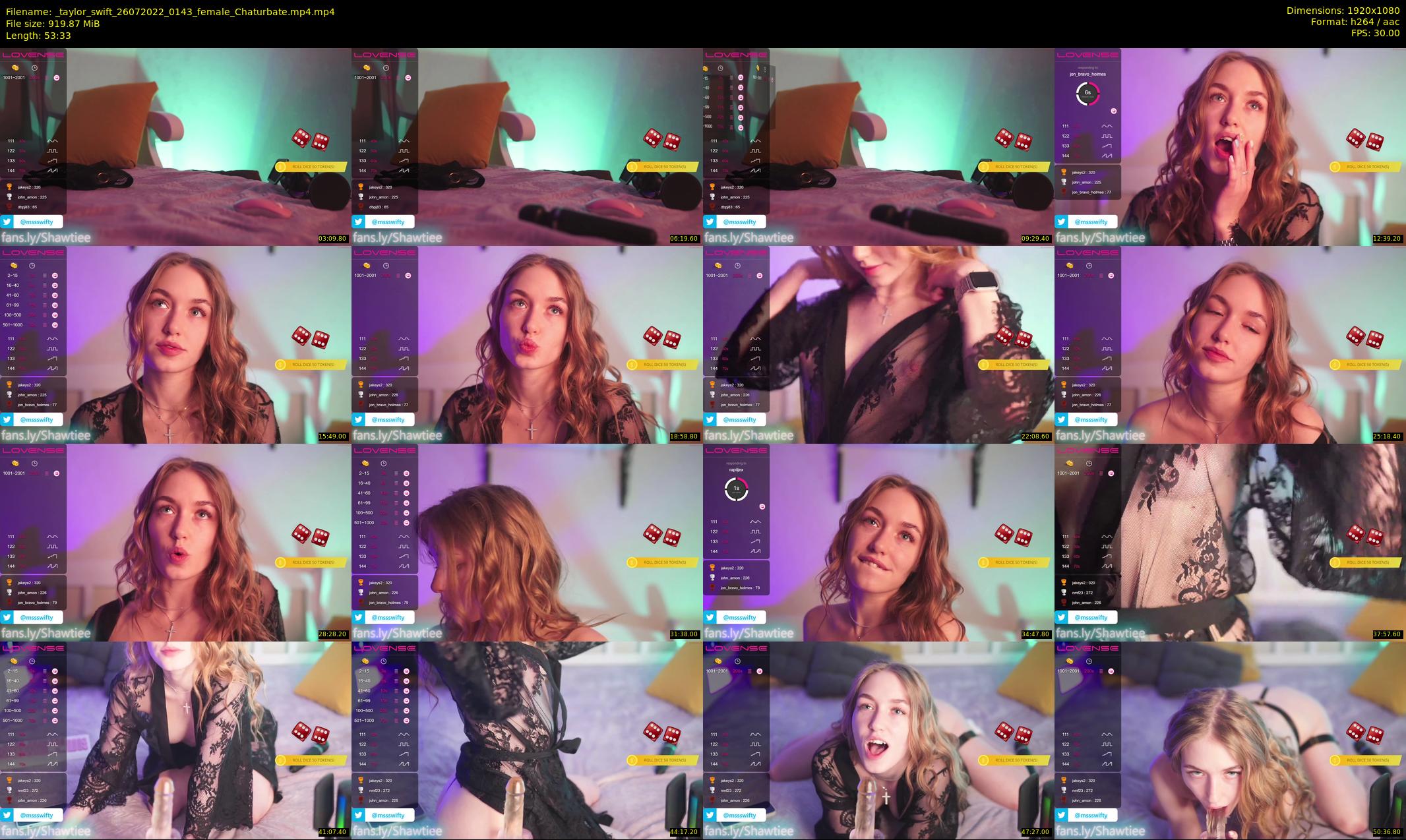 _taylor_swift — 54 minute Chaturbate female cam show recording, 1080p, Jul 26, 2022