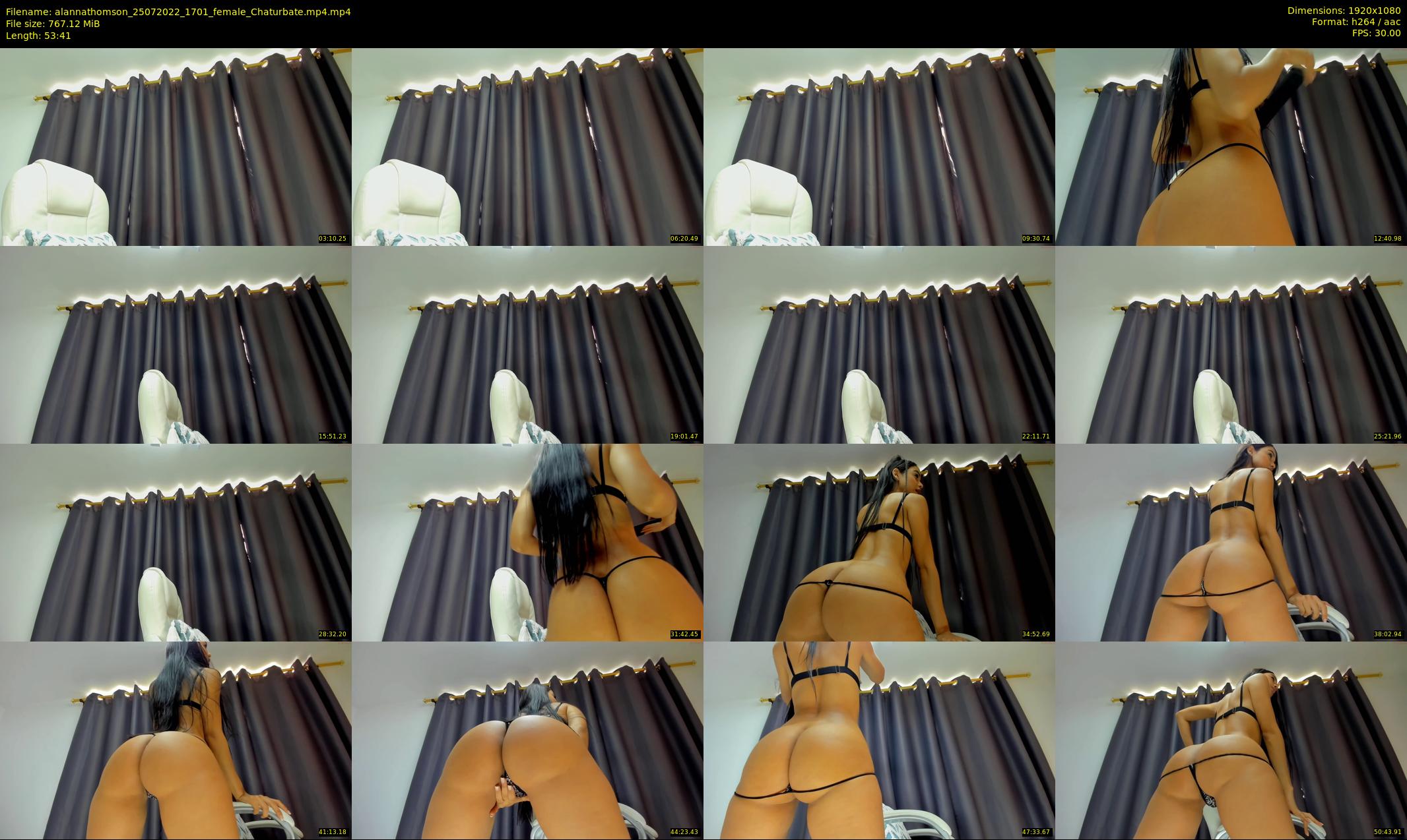 alannathomson — 54 minute Chaturbate female cam show recording, 1080p, Jul 25, 2022