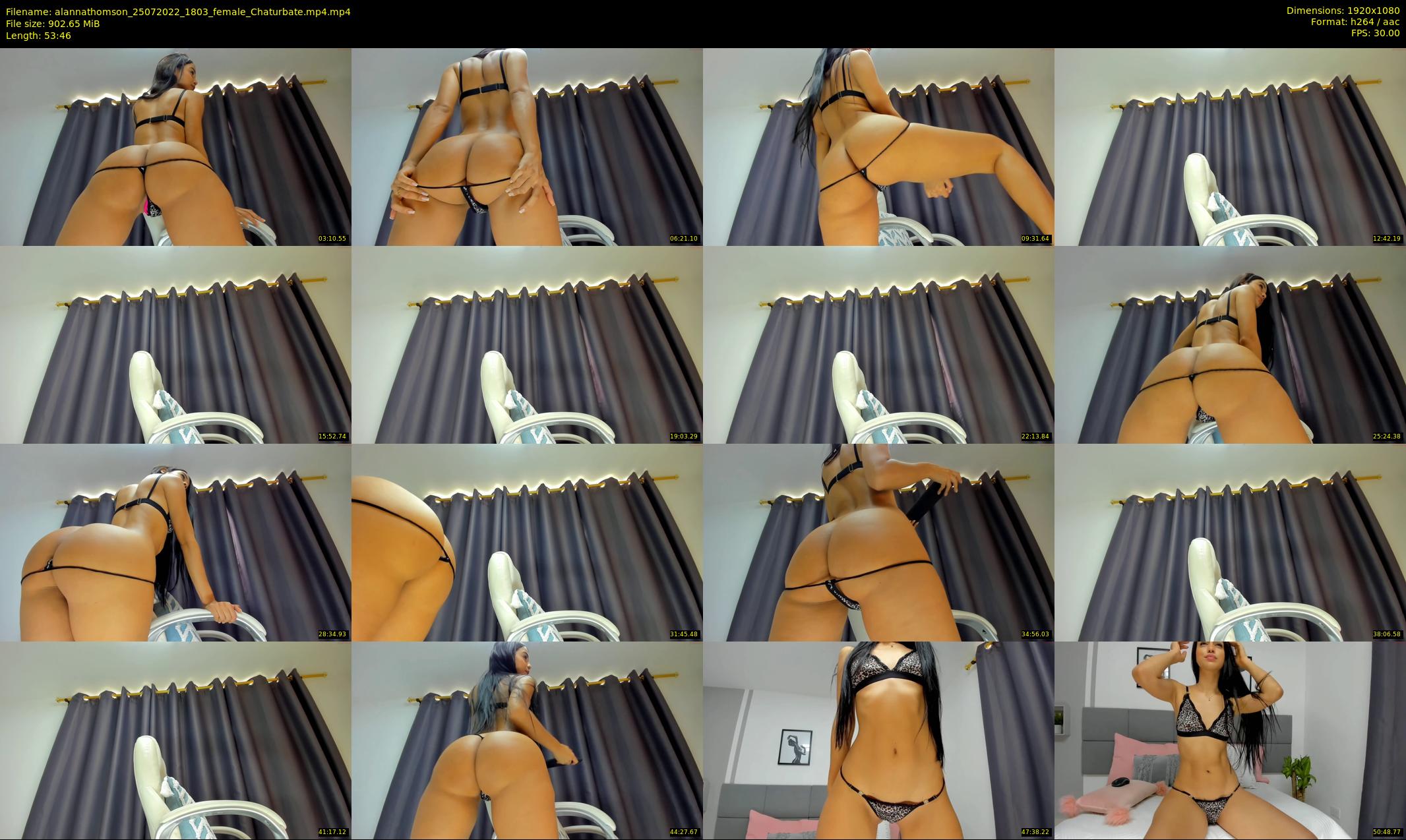 alannathomson — 54 minute Chaturbate female cam show recording, 1080p, Jul 25, 2022