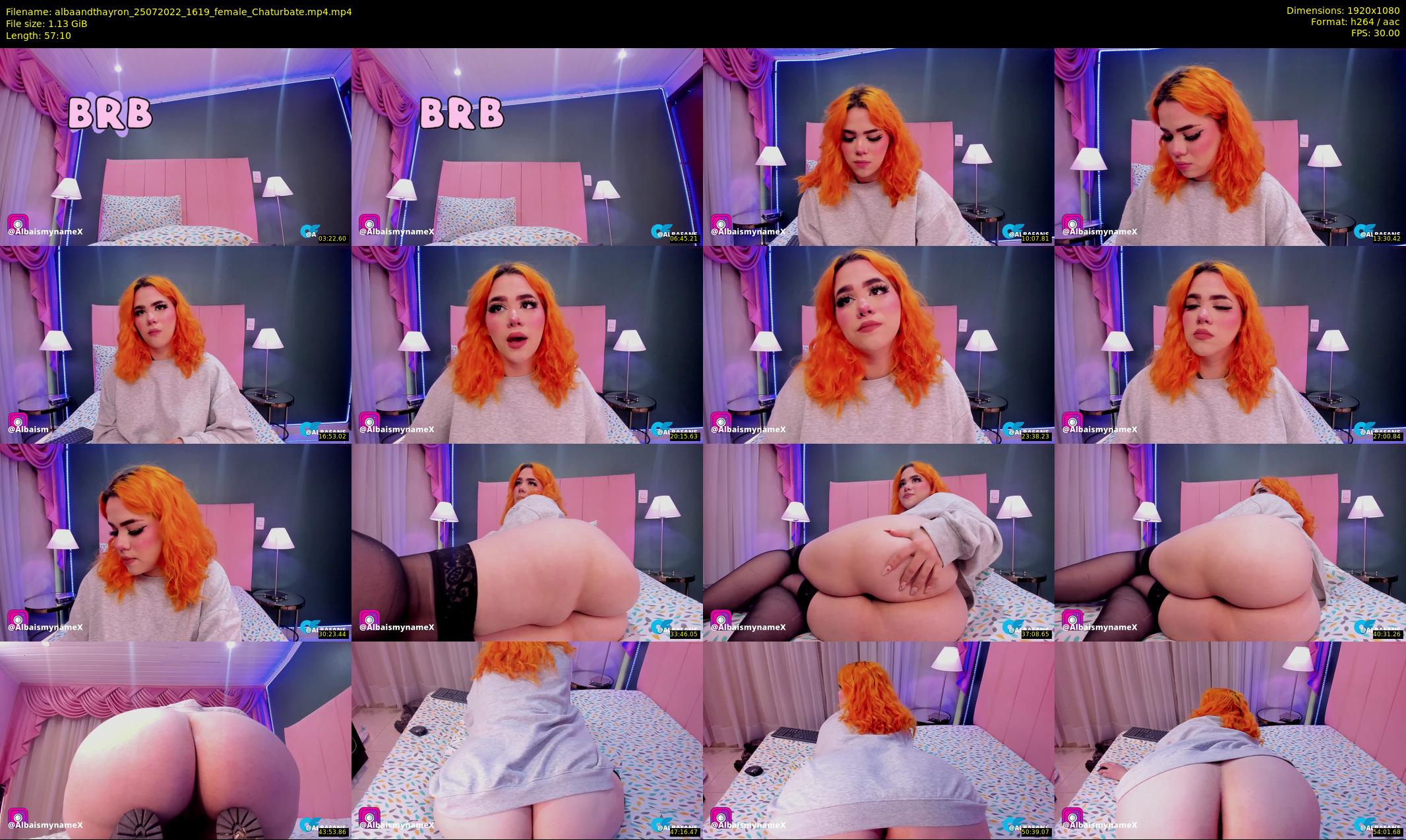albaandthayron — 58 minute Chaturbate couple cam show recording, 1080p, Jul 25, 2022