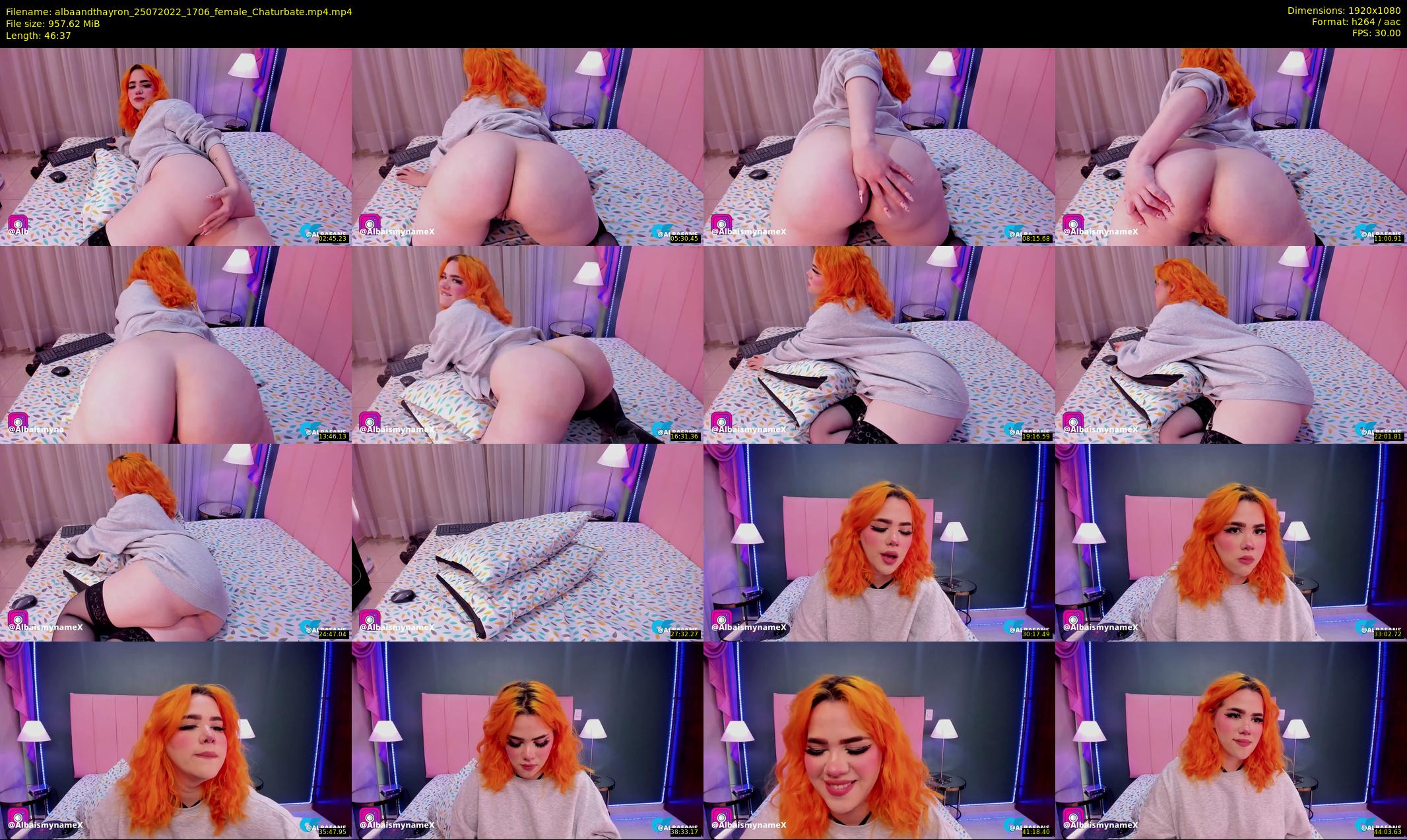 albaandthayron — 47 minute Chaturbate couple cam show recording, 1080p, Jul 25, 2022