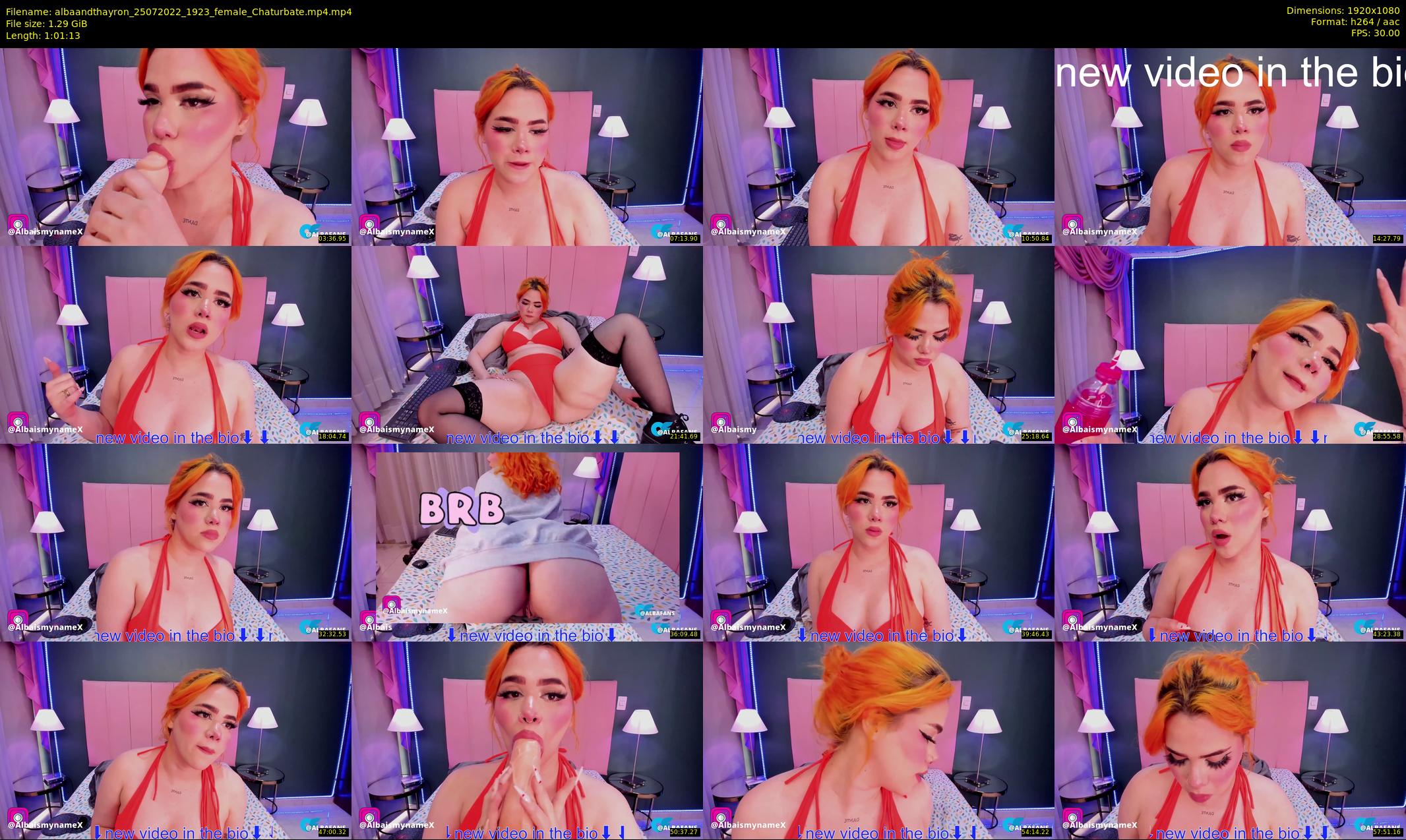 albaandthayron — 62 minute Chaturbate couple cam show recording, 1080p, Jul 25, 2022