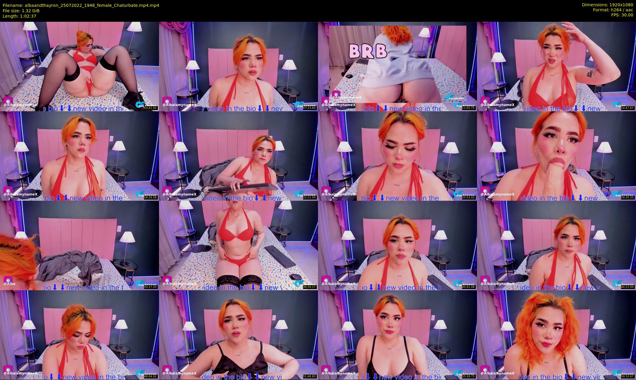 albaandthayron — 63 minute Chaturbate couple cam show recording, 1080p, Jul 25, 2022