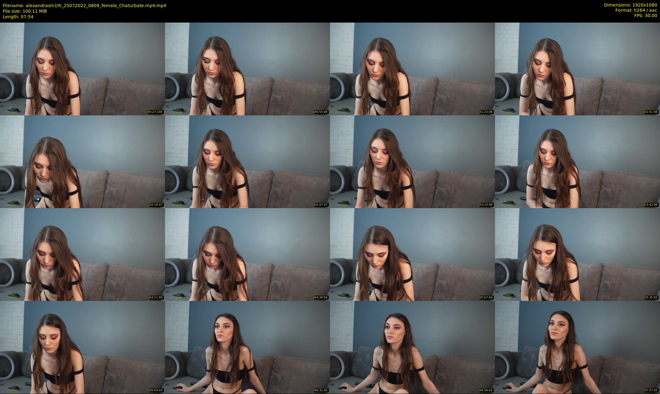 alexandrasm1th — 8 minute Chaturbate female cam show recording, 1080p, Jul 25, 2022