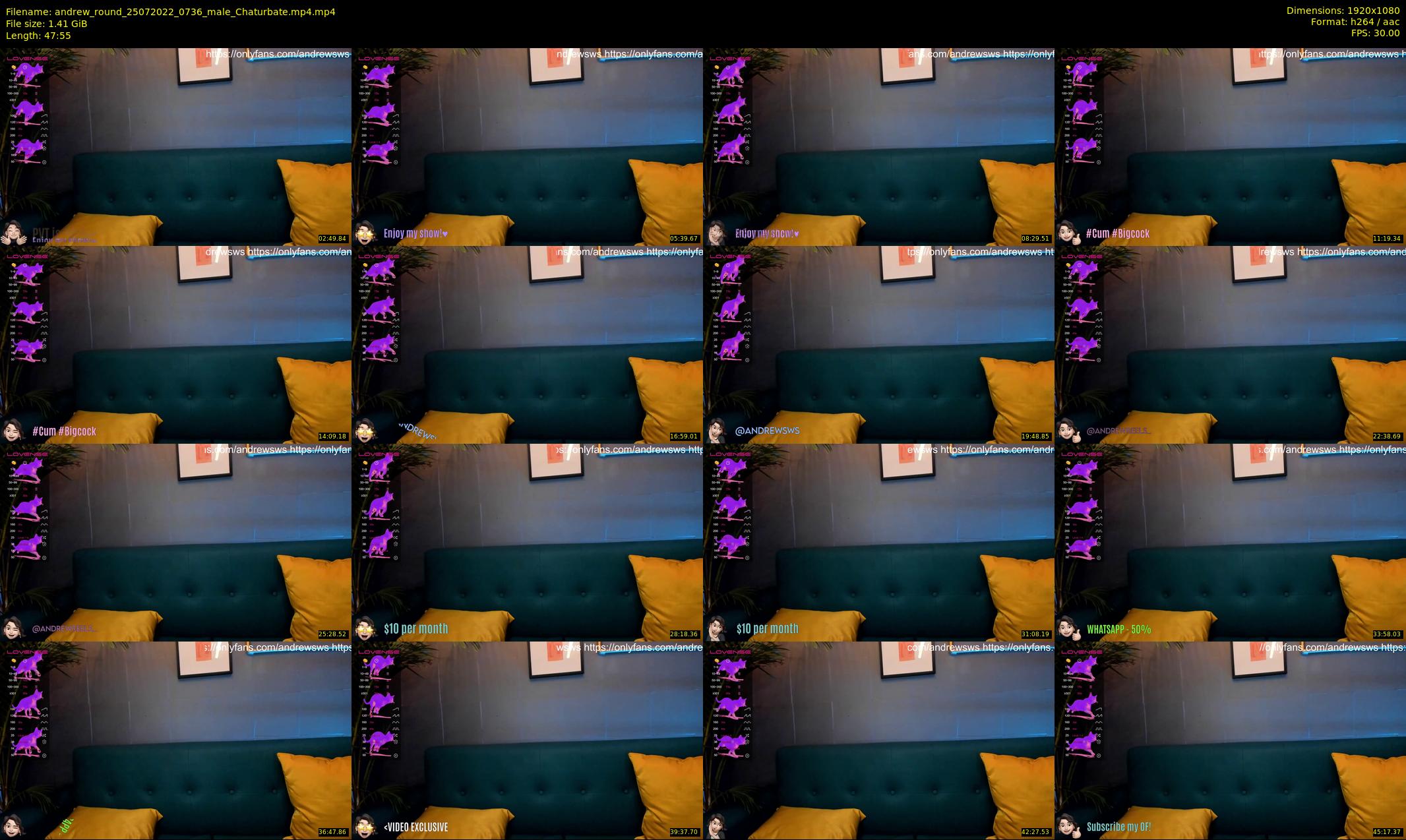 andrew_round — 48 minute Chaturbate male cam show recording, 1080p, Jul 25, 2022