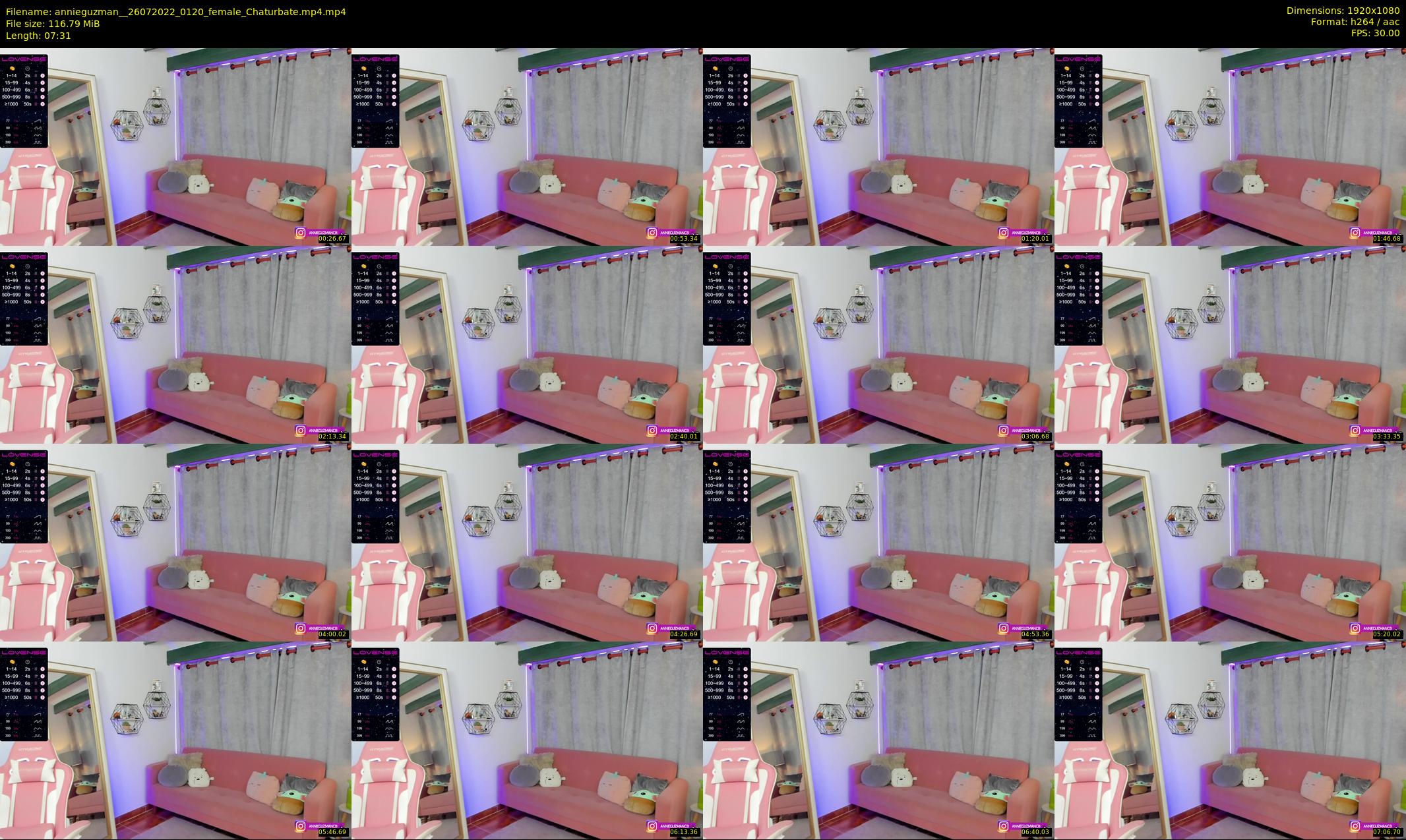 annieguzman_ — 8 minute Chaturbate female cam show recording, 1080p, Jul 26, 2022
