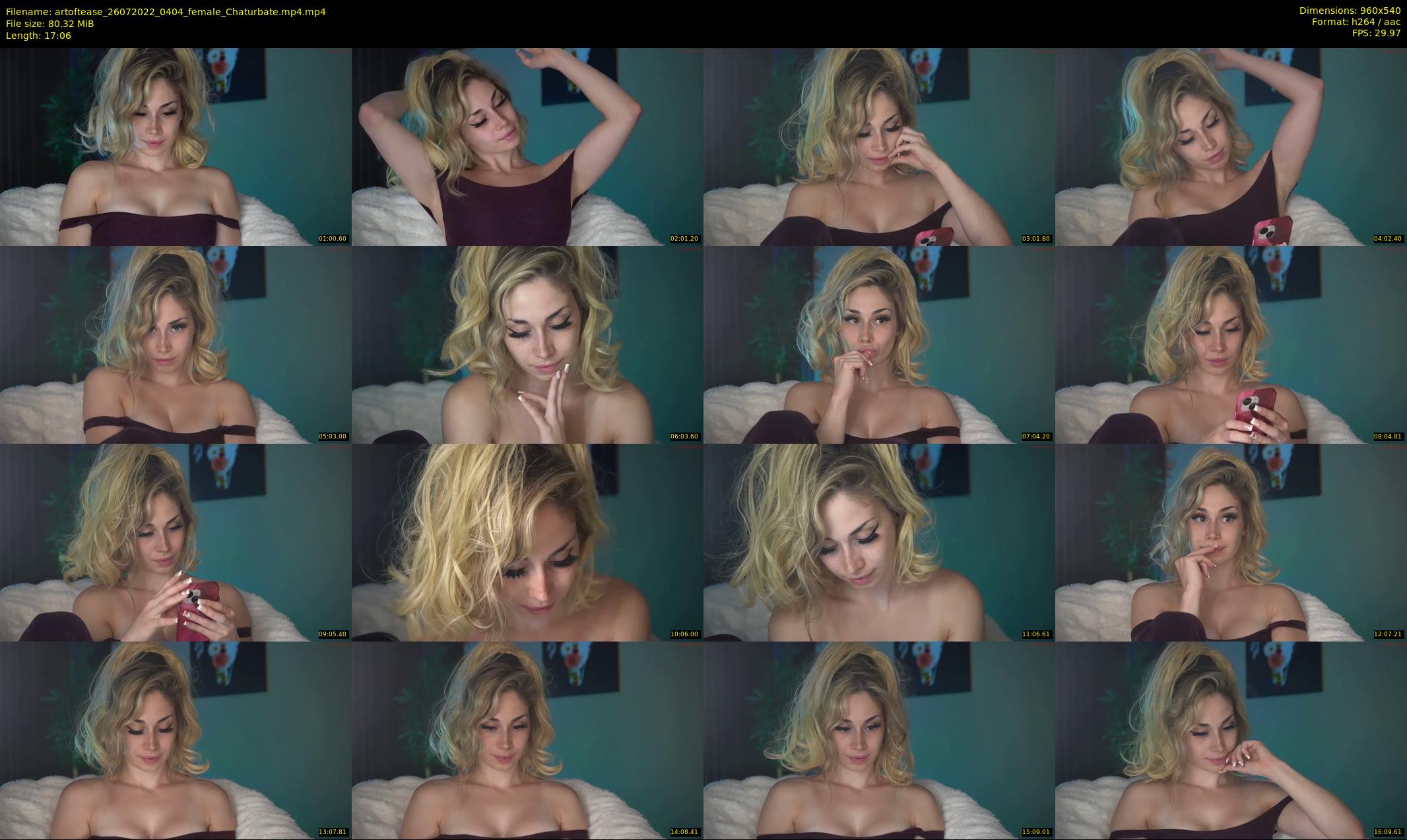 artoftease — 18 minute Chaturbate female cam show recording, 480p, Jul 26, 2022