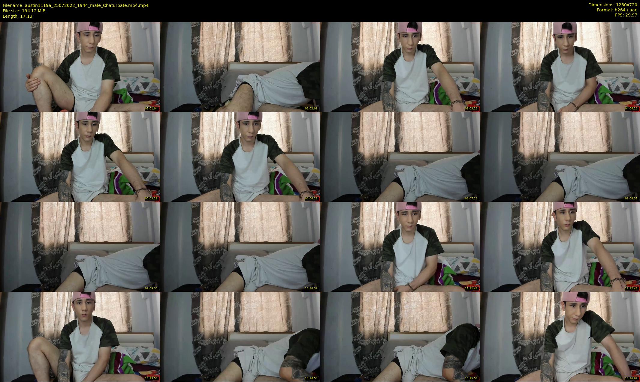 austin1119a — 18 minute Chaturbate male cam show recording, 720p, Jul 25, 2022