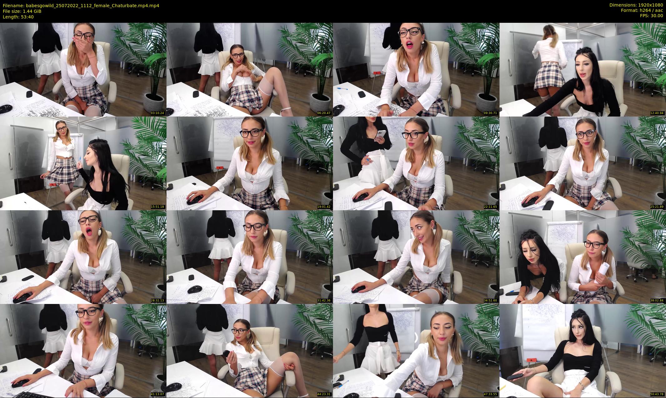 babesgowild — 54 minute Chaturbate couple cam show recording, 1080p, Jul 25, 2022
