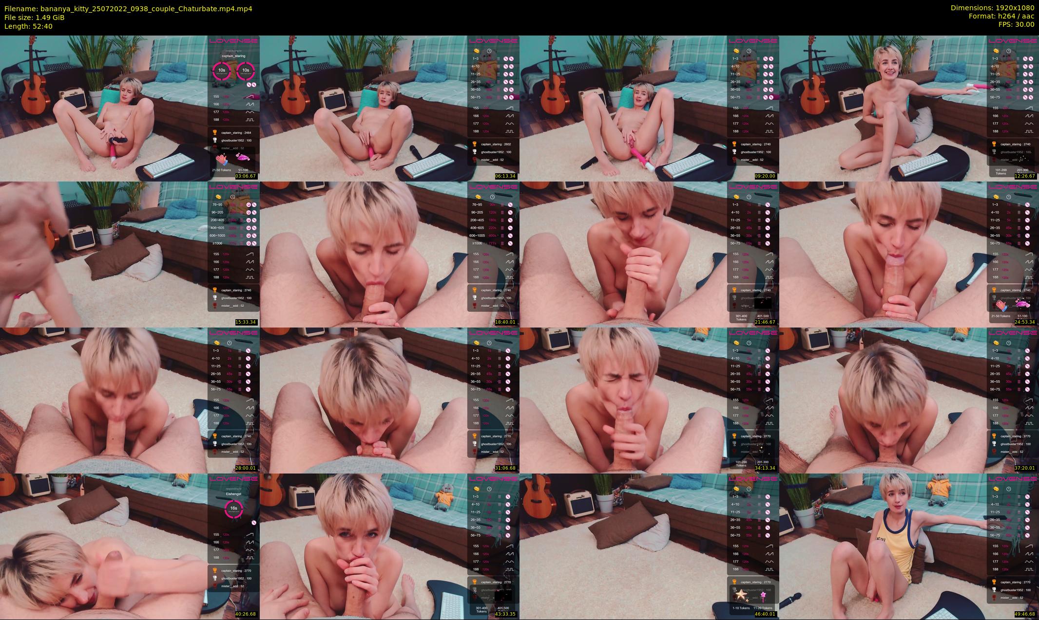 bananya_kitty — 53 minute Chaturbate couple cam show recording, 1080p, Jul 25, 2022