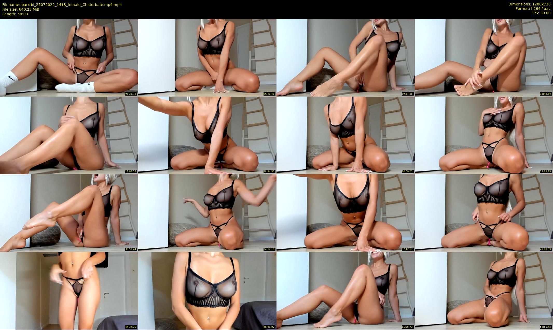 barrrbi — 59 minute Chaturbate female cam show recording, 720p, Jul 25, 2022