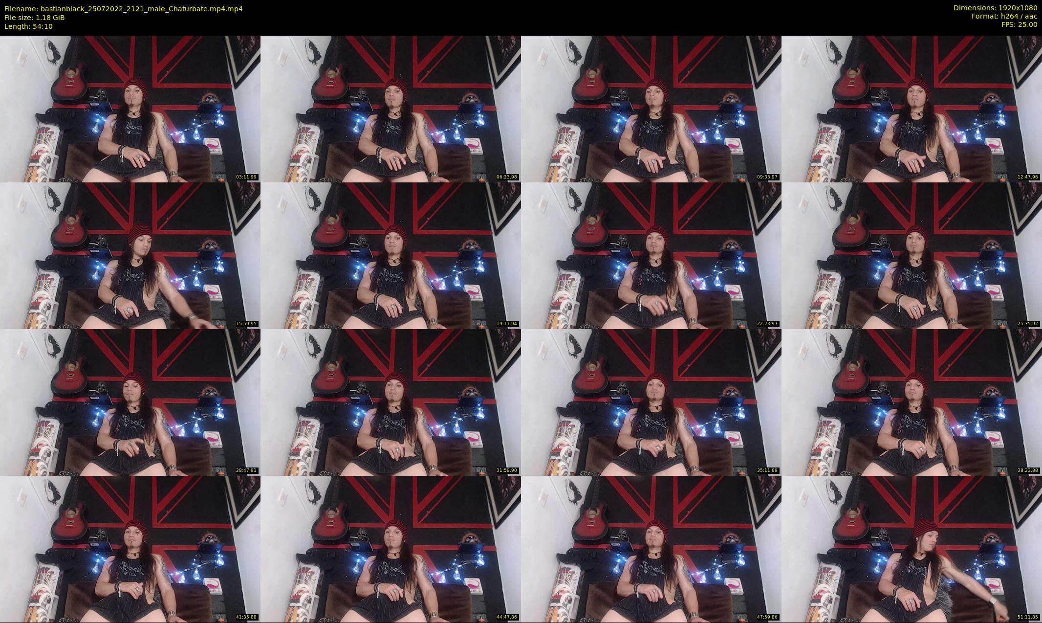 bastianblack — 55 minute Chaturbate male cam show recording, 1080p, Jul 25, 2022
