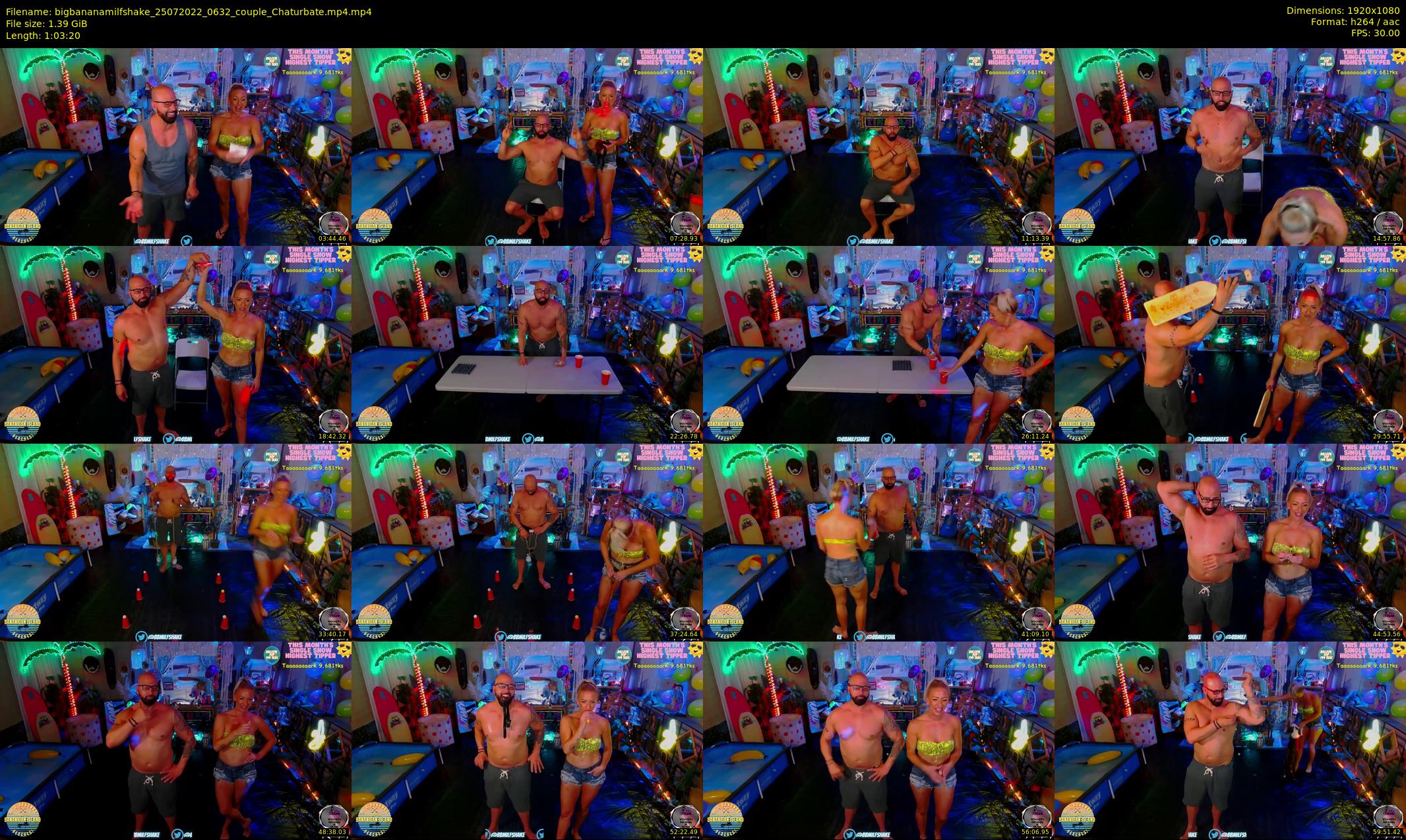 bigbananamilfshake — 64 minute Chaturbate couple cam show recording, 1080p, Jul 25, 2022
