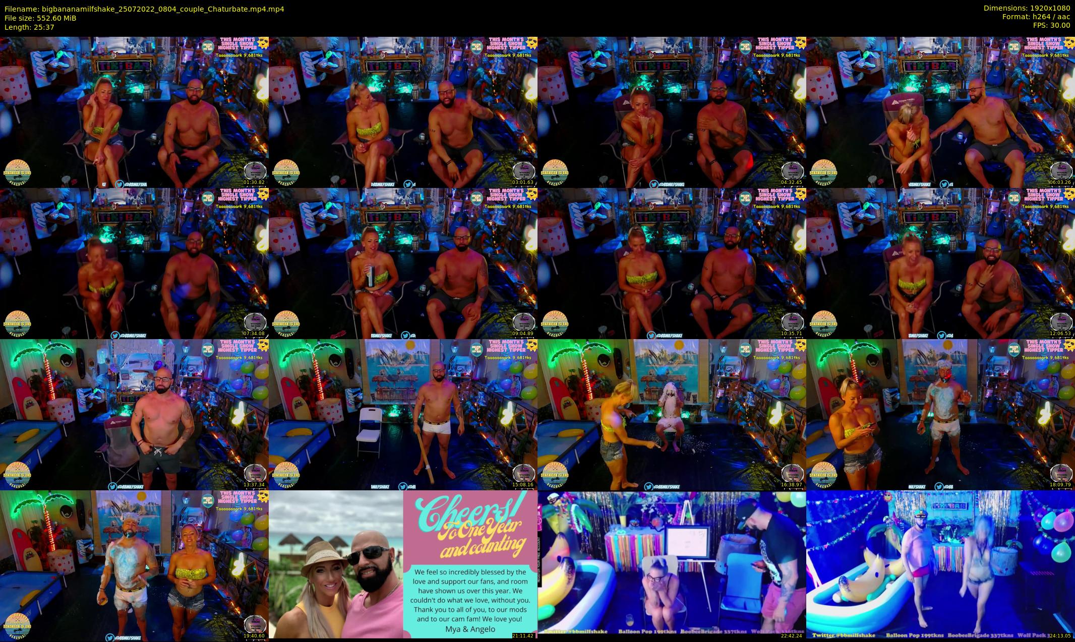 bigbananamilfshake — 26 minute Chaturbate couple cam show recording, 1080p, Jul 25, 2022