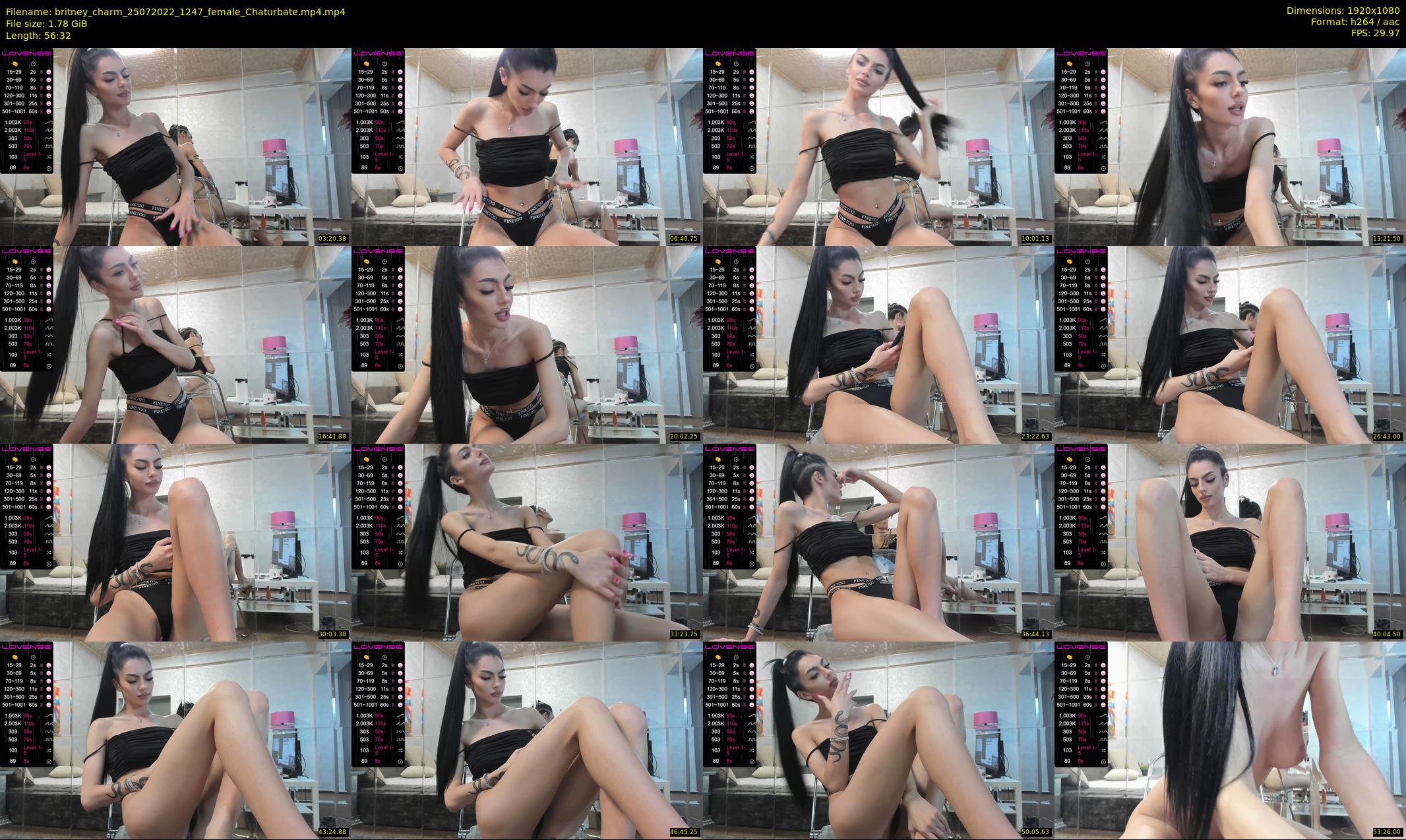 britney_charm — 57 minute Chaturbate female cam show recording, 1080p, Jul 25, 2022