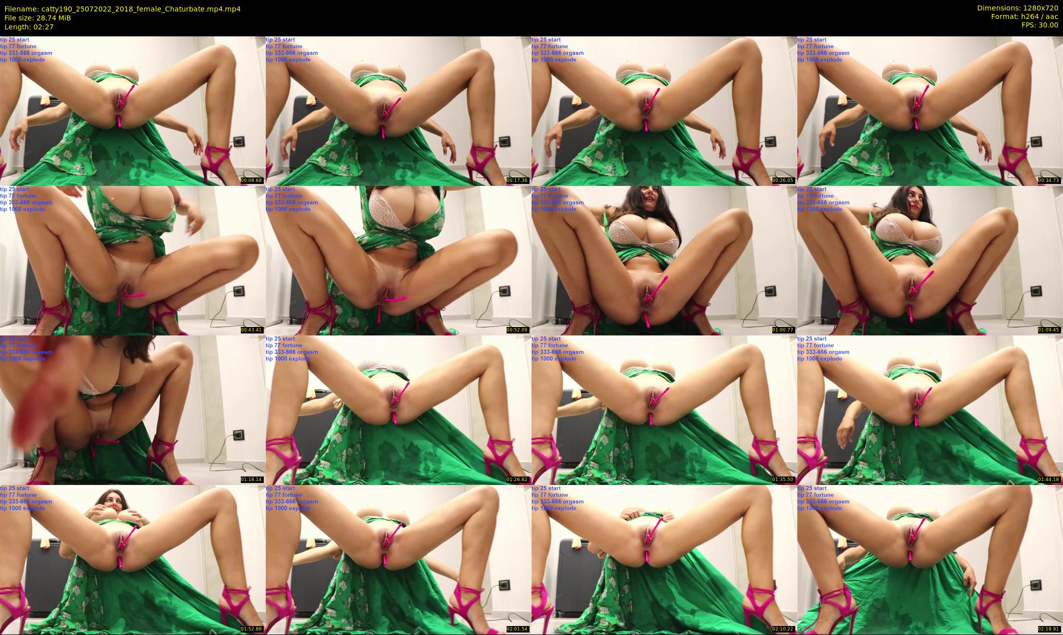 catty190 — 3 minute Chaturbate female cam show recording, 720p, Jul 25, 2022