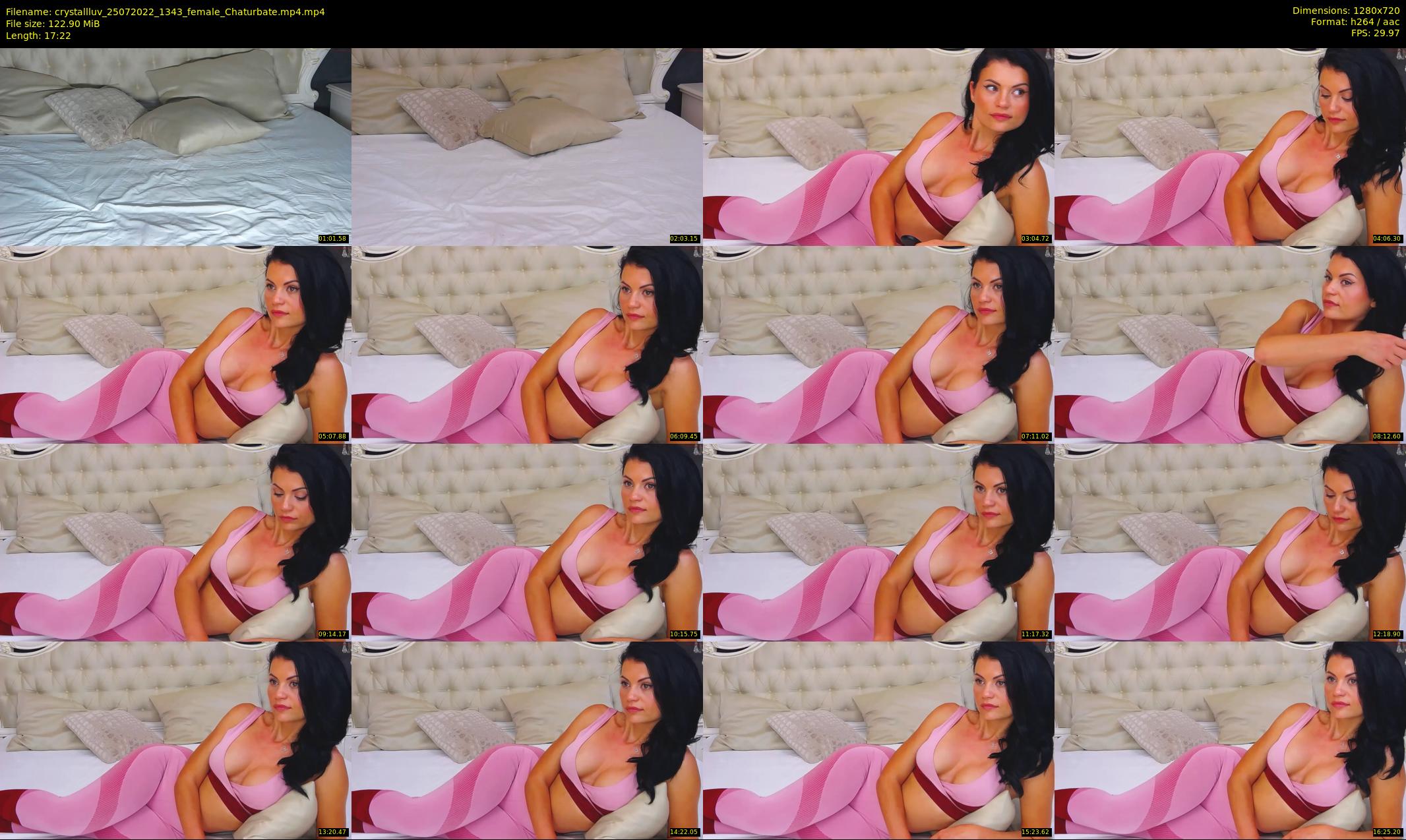 crystallluv — 18 minute Chaturbate female cam show recording, 720p, Jul 25, 2022