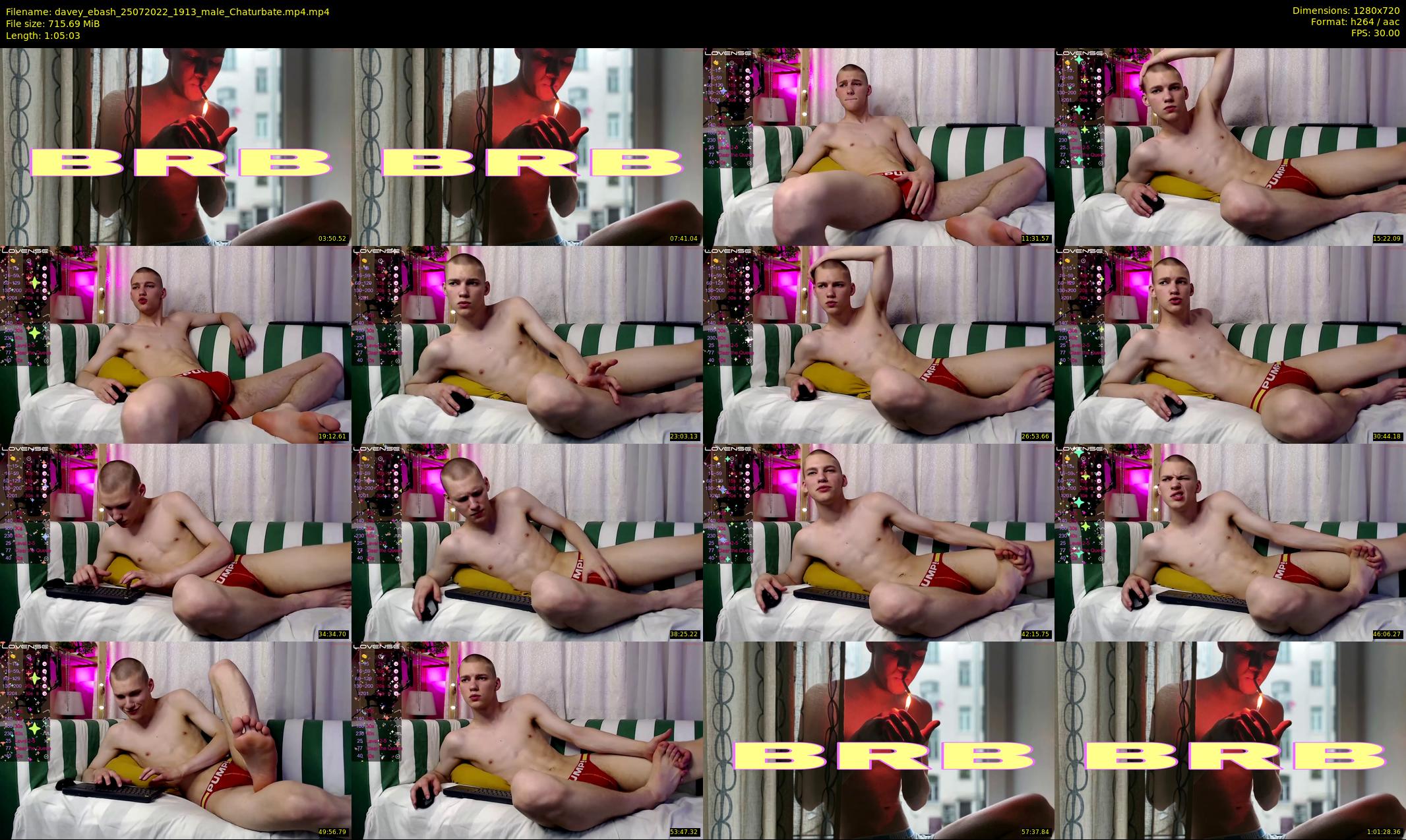 davey_ebash — 66 minute Chaturbate male cam show recording, 720p, Jul 25, 2022