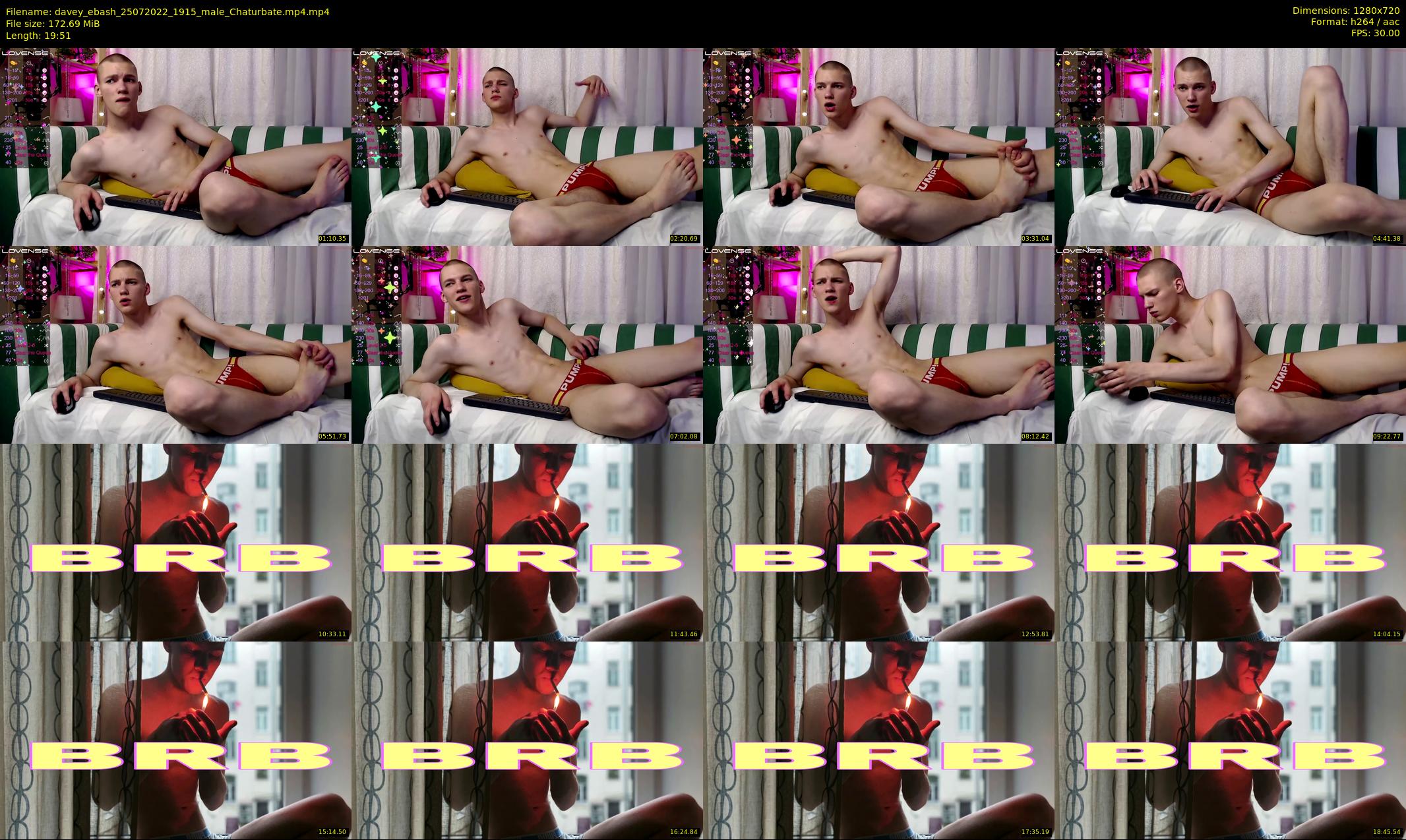 davey_ebash — 20 minute Chaturbate male cam show recording, 720p, Jul 25, 2022