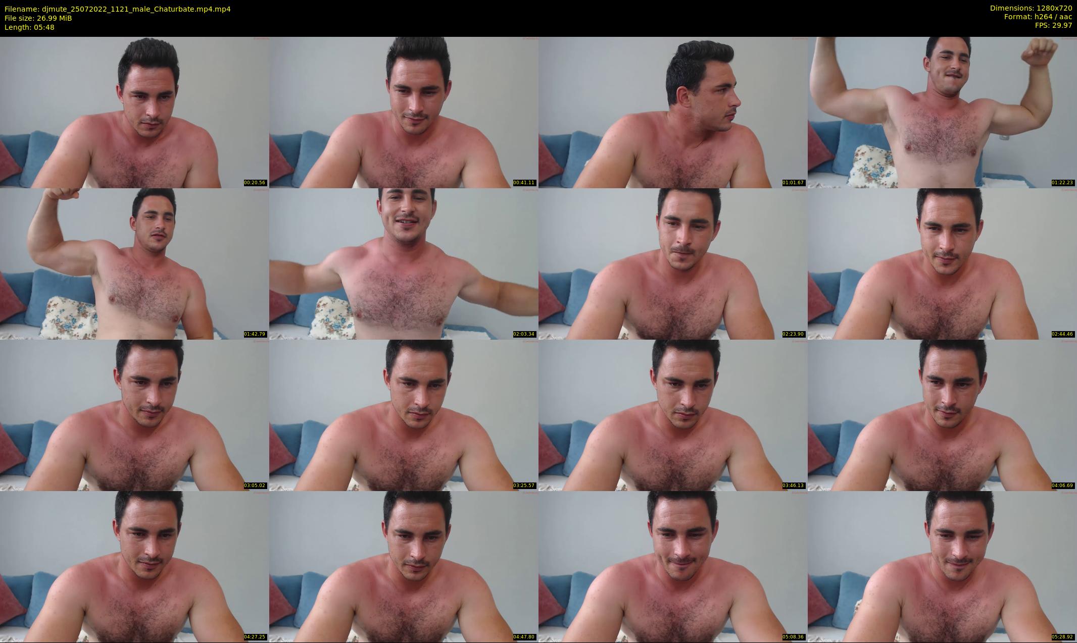 djmute — 6 minute Chaturbate male cam show recording, 720p, Jul 25, 2022