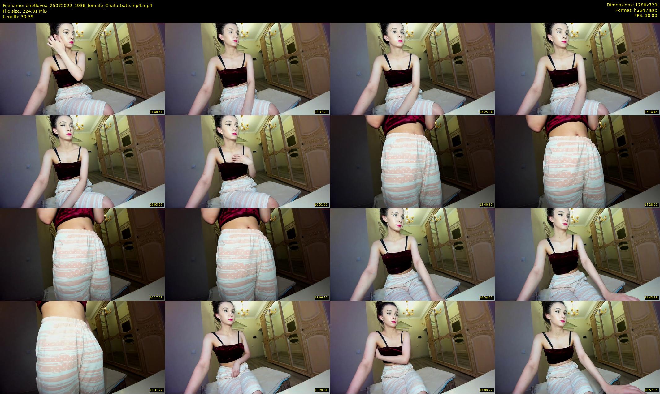 ehotlovea — 31 minute Chaturbate female cam show recording, 720p, Jul 25, 2022