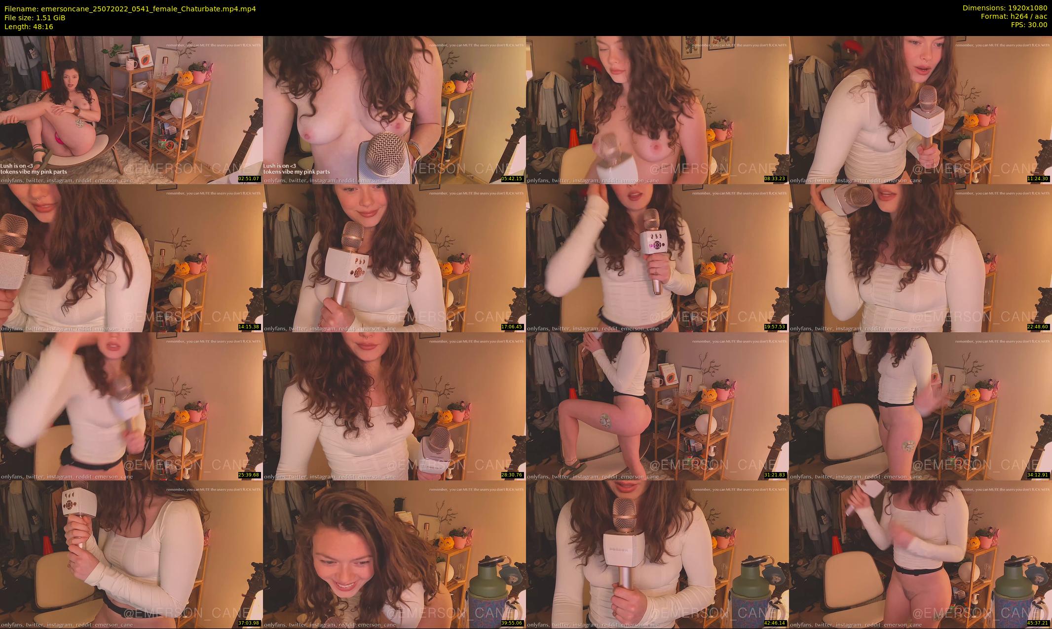 emersoncane — 49 minute Chaturbate female cam show recording, 1080p, Jul 25, 2022