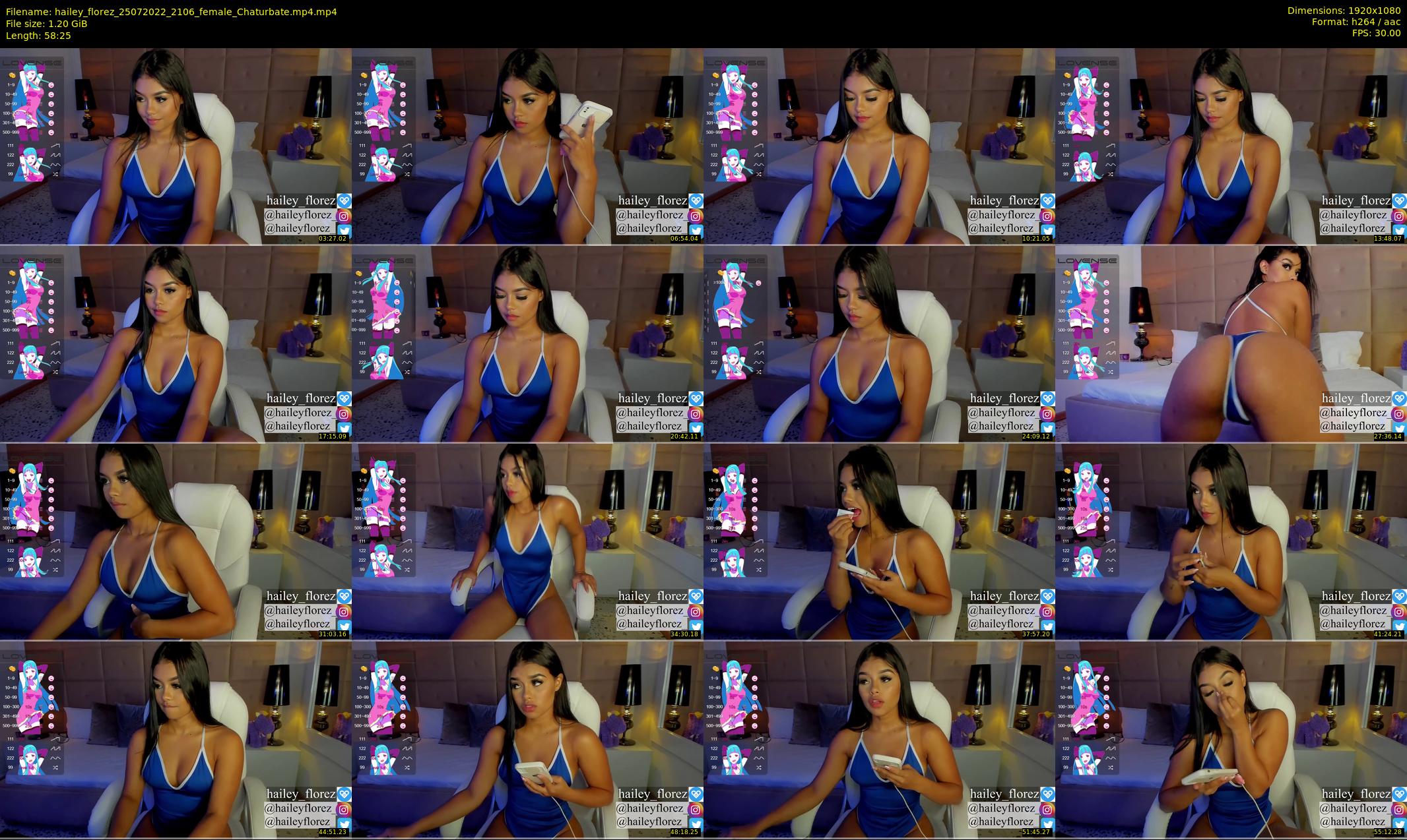 hailey_florez — 59 minute Chaturbate female cam show recording, 1080p, Jul 25, 2022