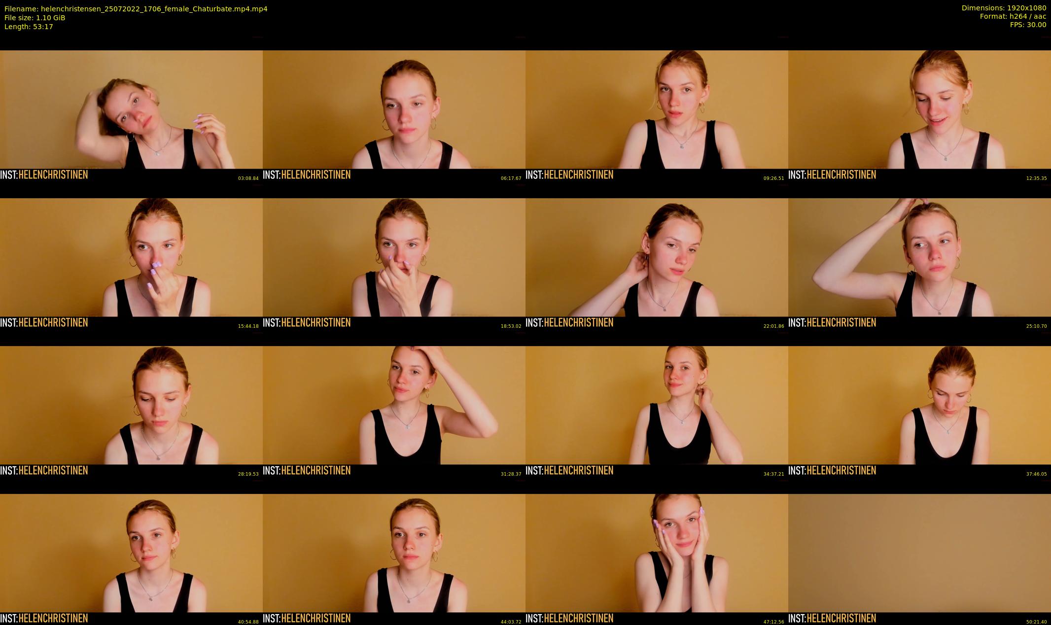 helenchristensen — 54 minute Chaturbate female cam show recording, 1080p, Jul 25, 2022