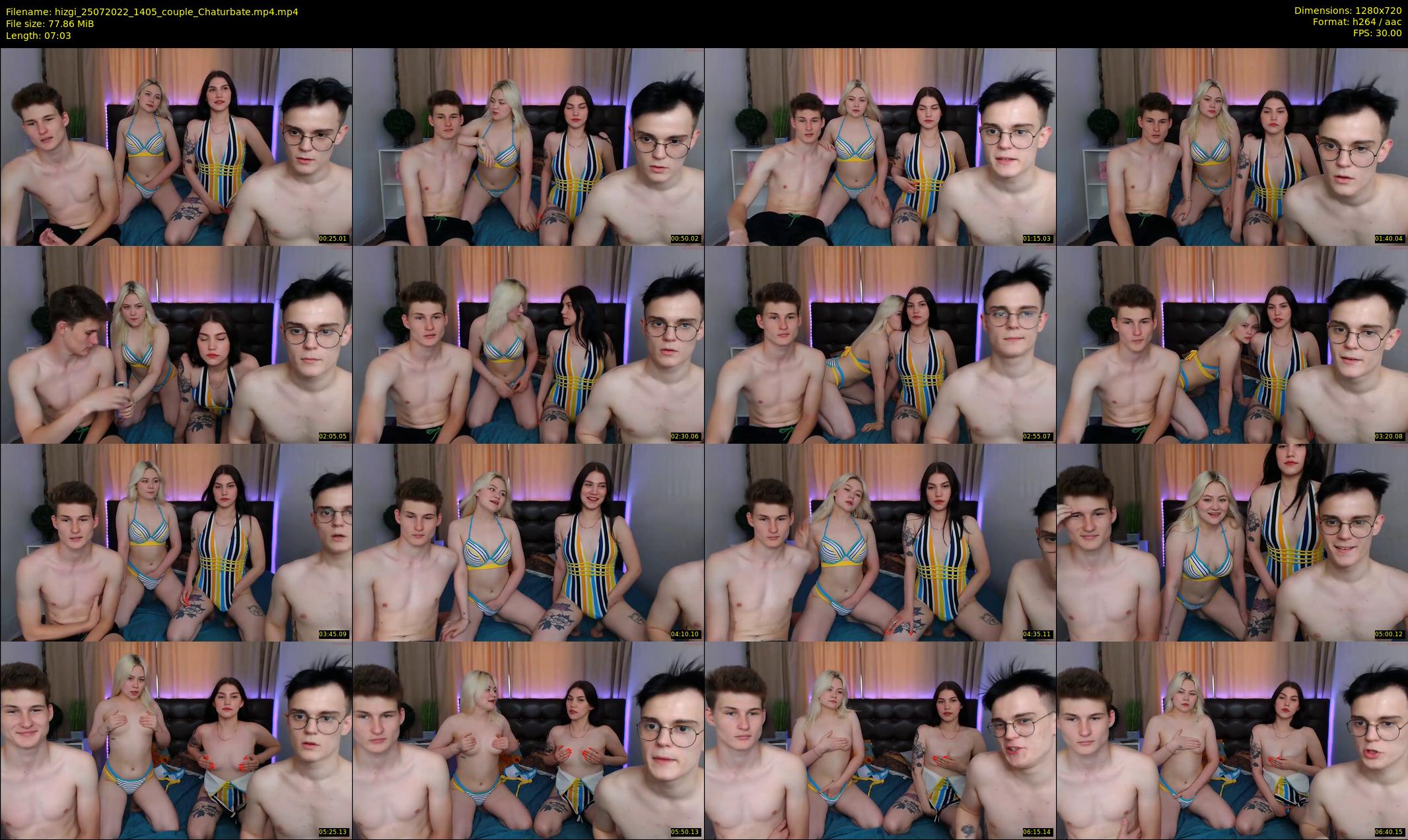 hizgi — 8 minute Chaturbate couple cam show recording, 720p, Jul 25, 2022