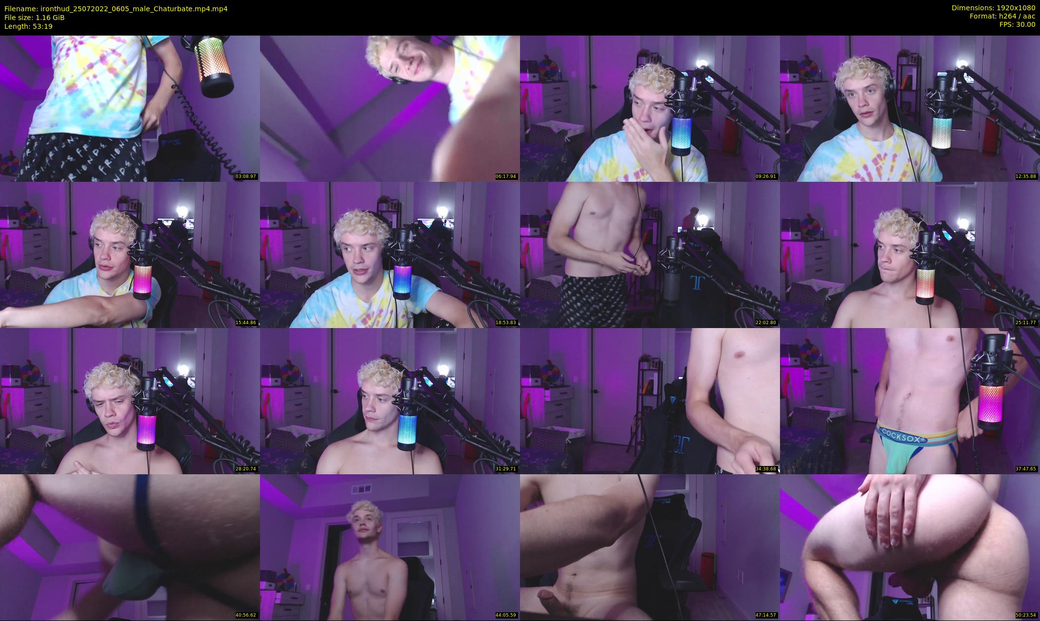 ironthud — 54 minute Chaturbate male cam show recording, 1080p, Jul 25, 2022