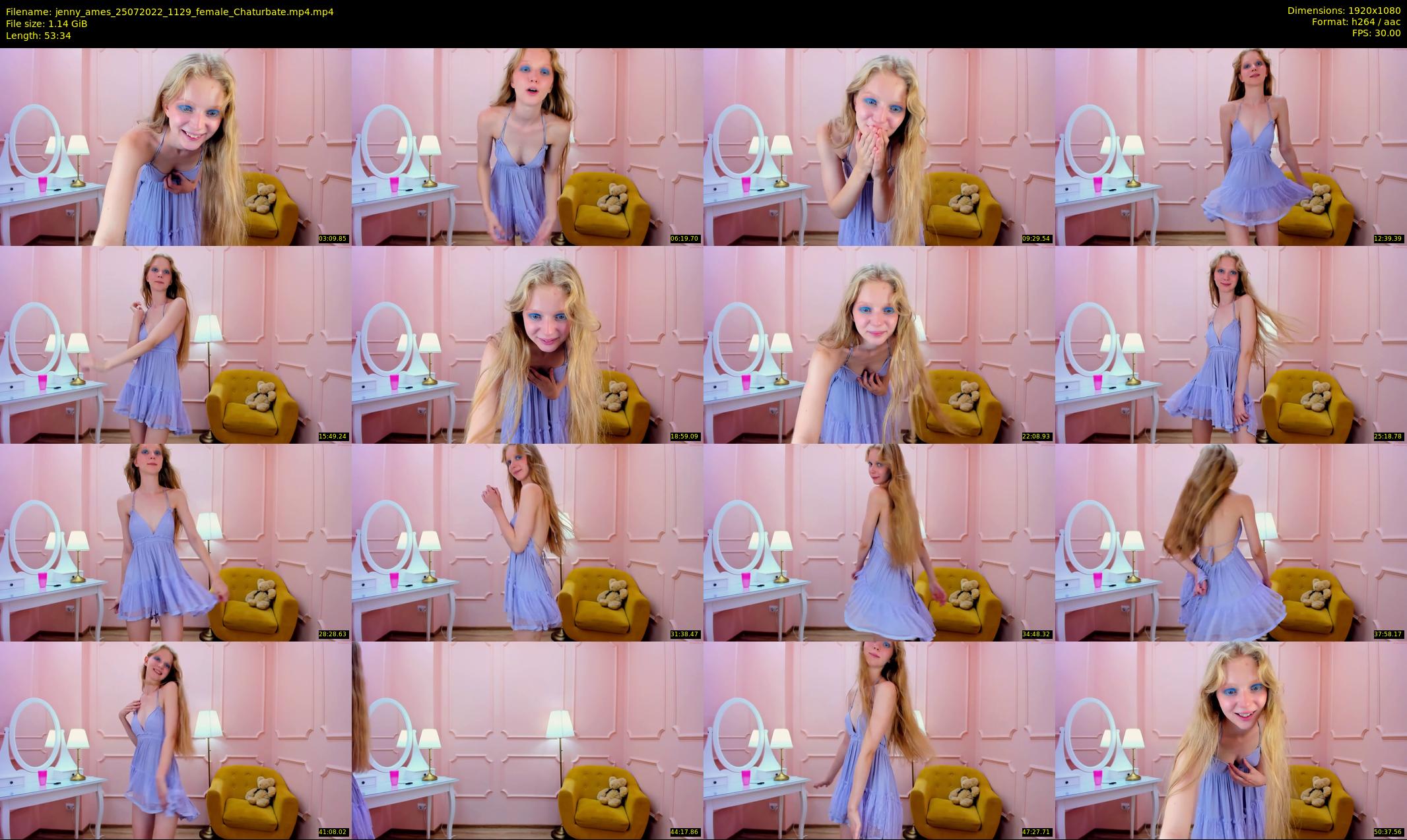 jenny_ames — 54 minute Chaturbate female cam show recording, 1080p, Jul 25, 2022