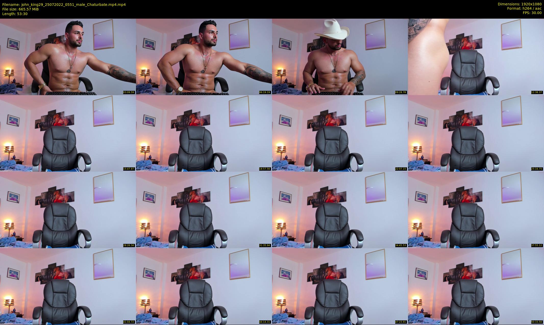john_king29 — 54 minute Chaturbate male cam show recording, 1080p, Jul 25, 2022