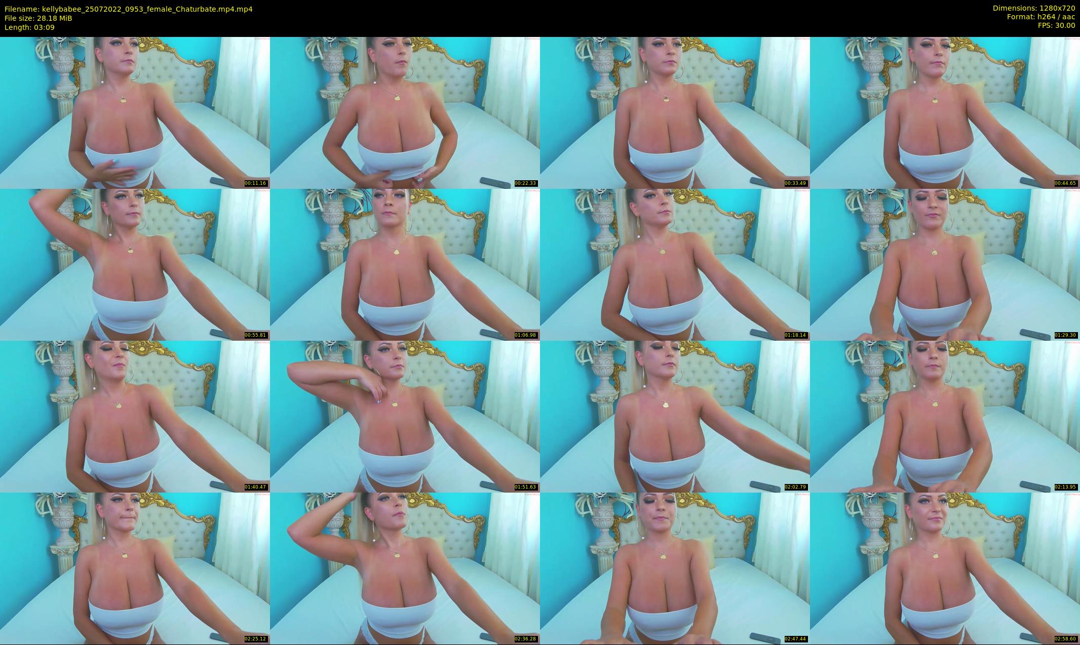 kellybabee — 4 minute Chaturbate female cam show recording, 720p, Jul 25, 2022