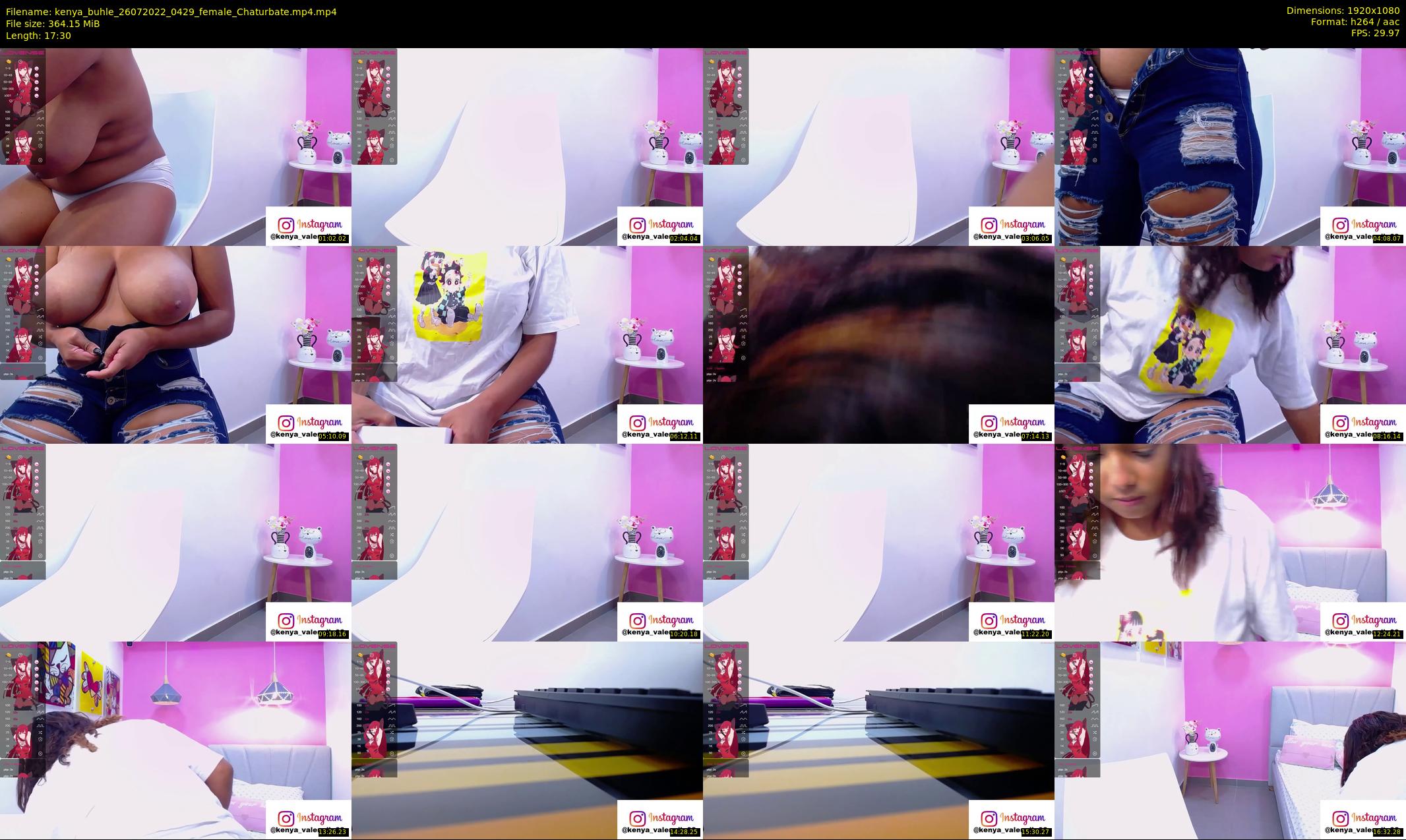 kenya_buhle — 18 minute Chaturbate female cam show recording, 1080p, Jul 26, 2022