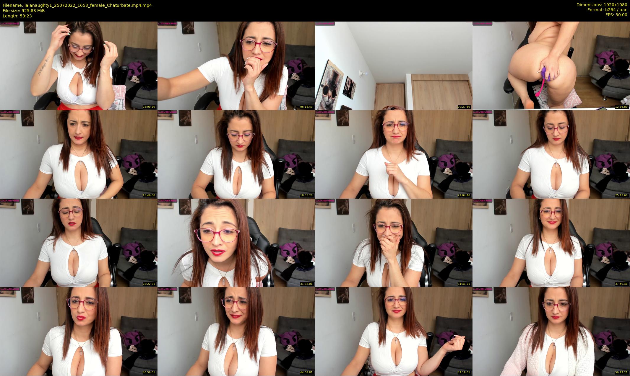 lalanaughty1 — 54 minute Chaturbate female cam show recording, 1080p, Jul 25, 2022