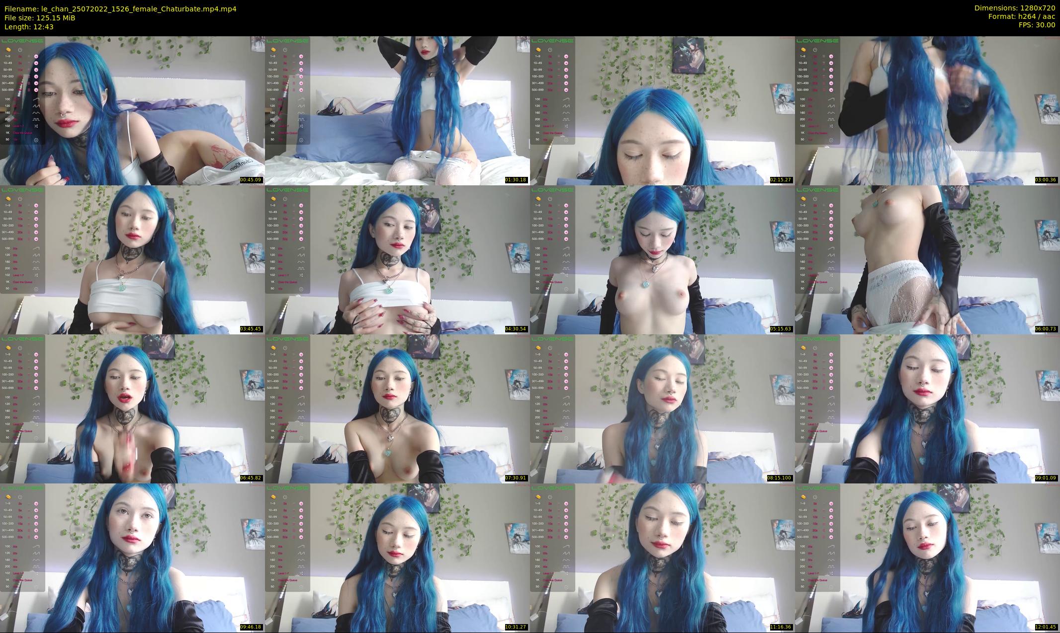 le_chan — 13 minute Chaturbate female cam show recording, 720p, Jul 25, 2022