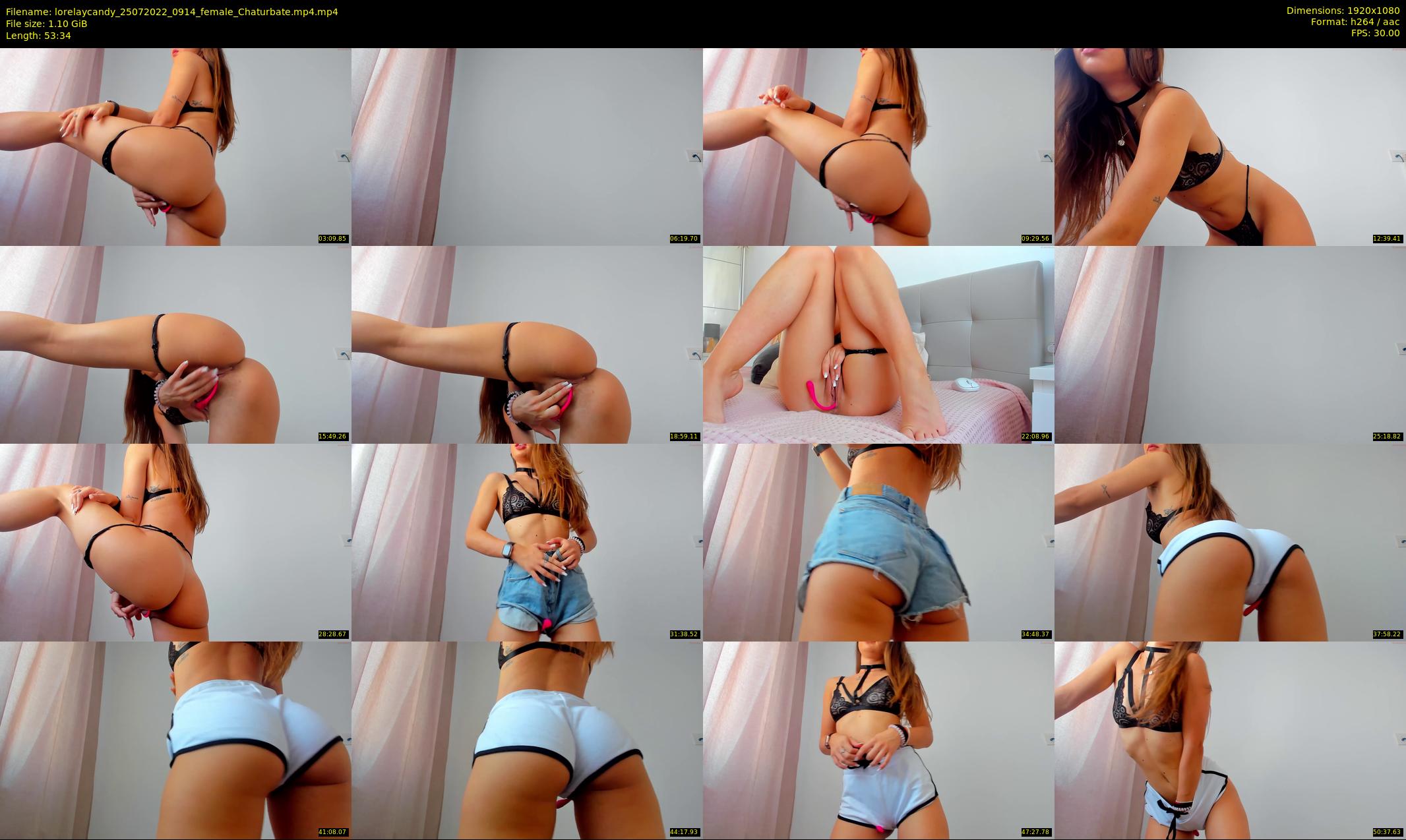 lorelaycandy — 54 minute Chaturbate female cam show recording, 1080p, Jul 25, 2022