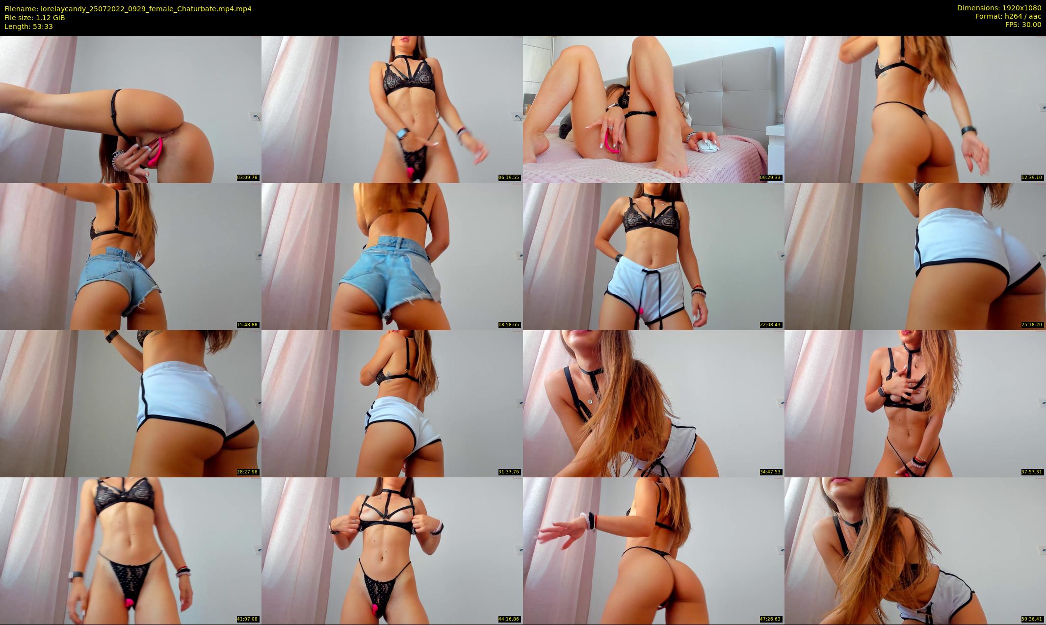 lorelaycandy — 54 minute Chaturbate female cam show recording, 1080p, Jul 25, 2022