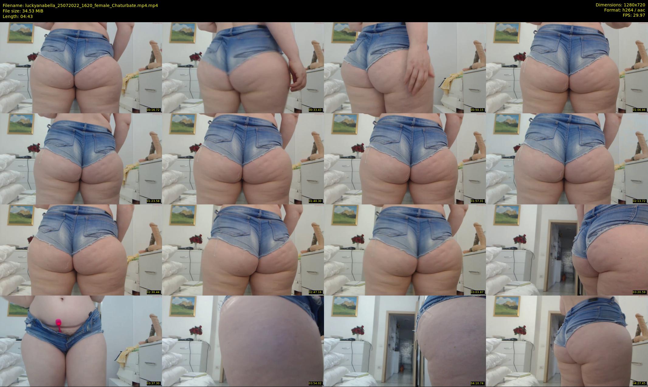 luckyanabella — 5 minute Chaturbate female cam show recording, 720p, Jul 25, 2022