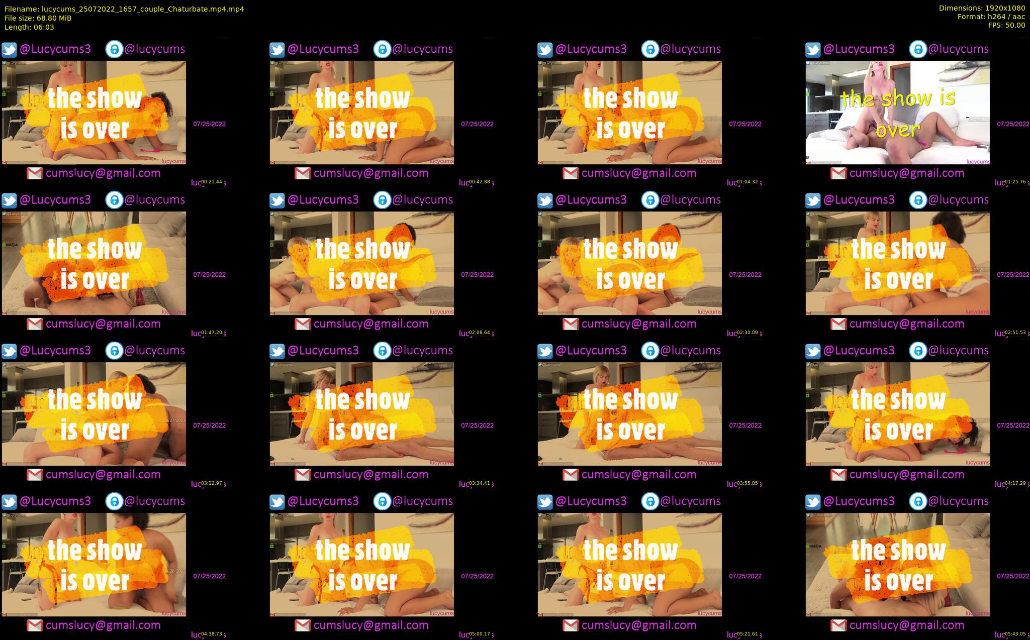 lucycums — 7 minute Chaturbate couple cam show recording, 1080p, Jul 25, 2022