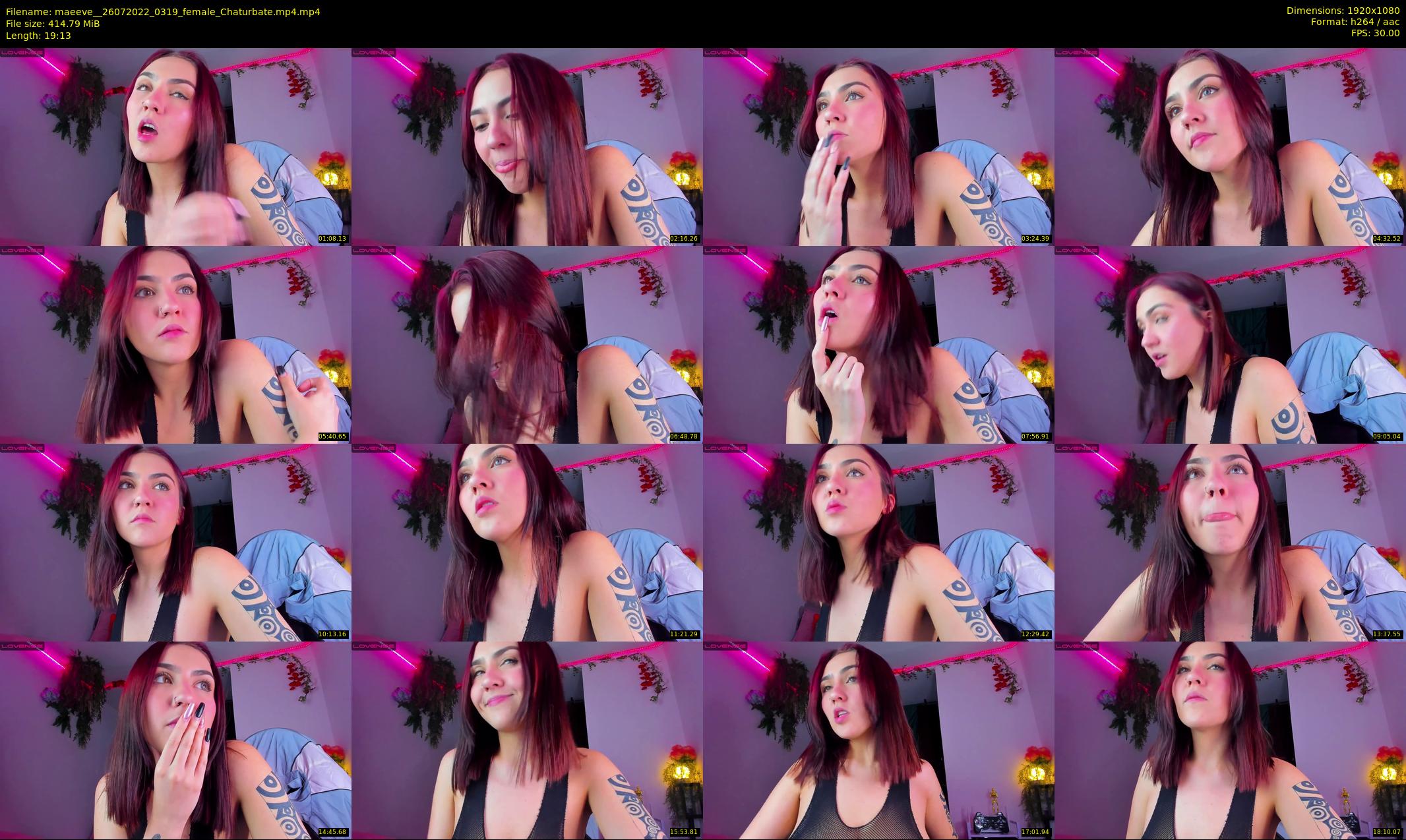 maeeve_ — 20 minute Chaturbate female cam show recording, 1080p, Jul 26, 2022