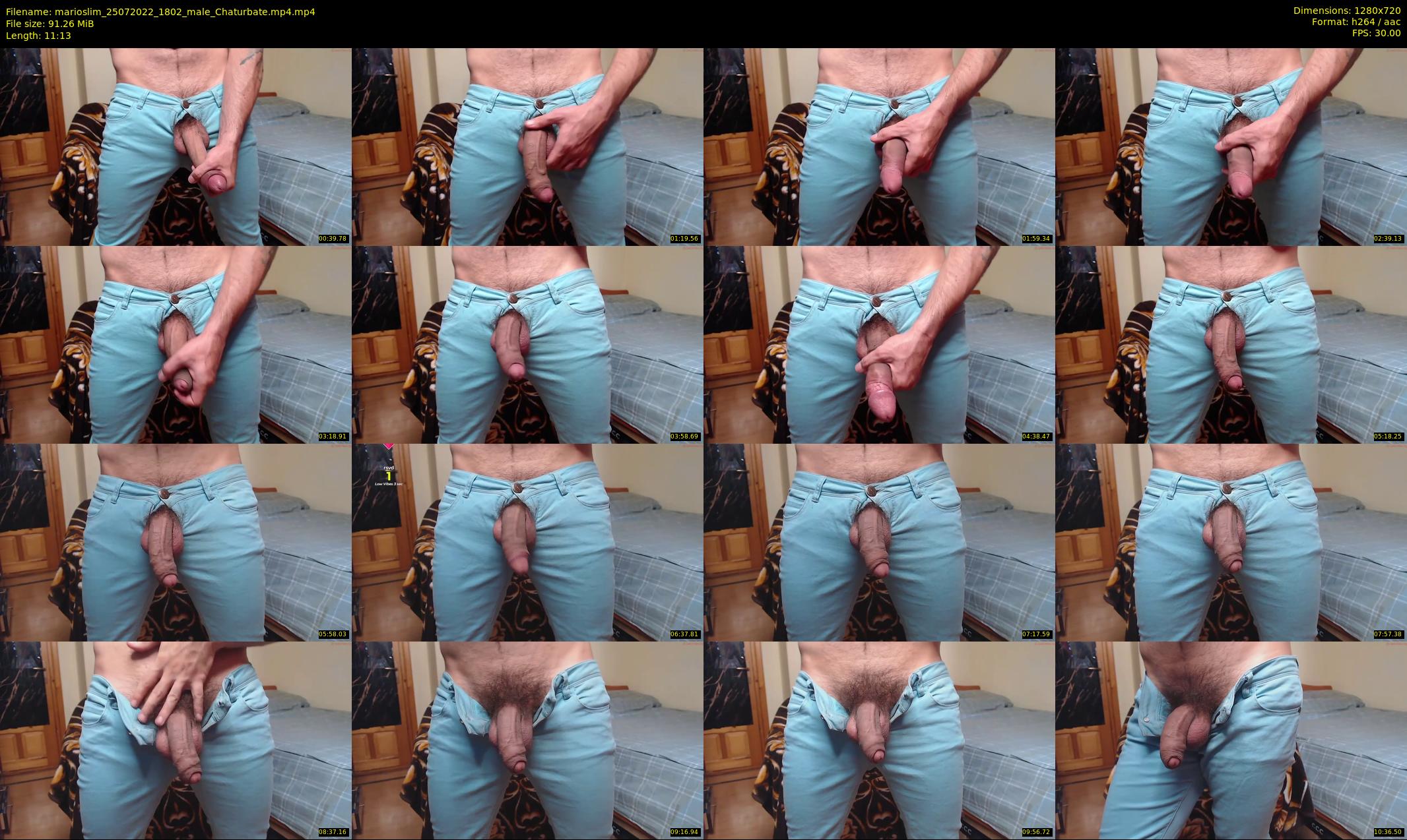 marioslim — 12 minute Chaturbate male cam show recording, 720p, Jul 25, 2022