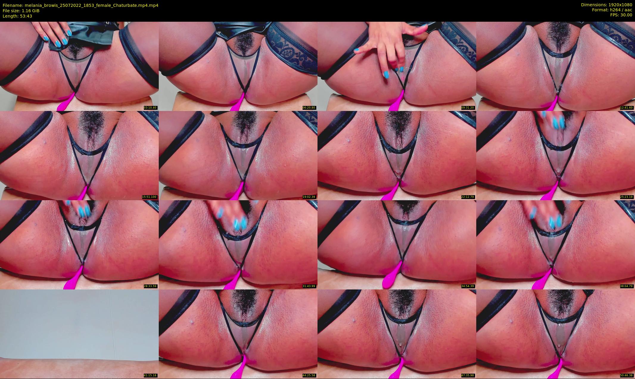 melania_browis — 54 minute Chaturbate female cam show recording, 1080p, Jul 25, 2022