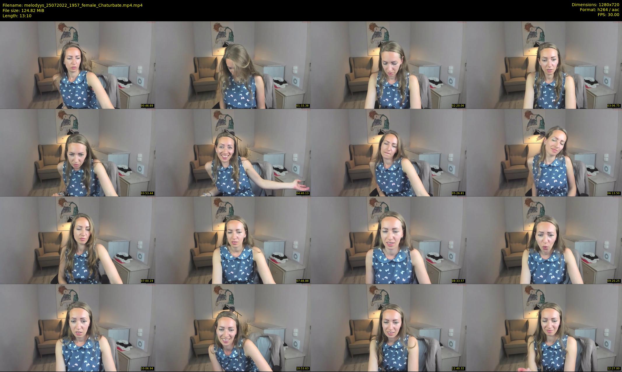 melodyys — 14 minute Chaturbate female cam show recording, 720p, Jul 25, 2022