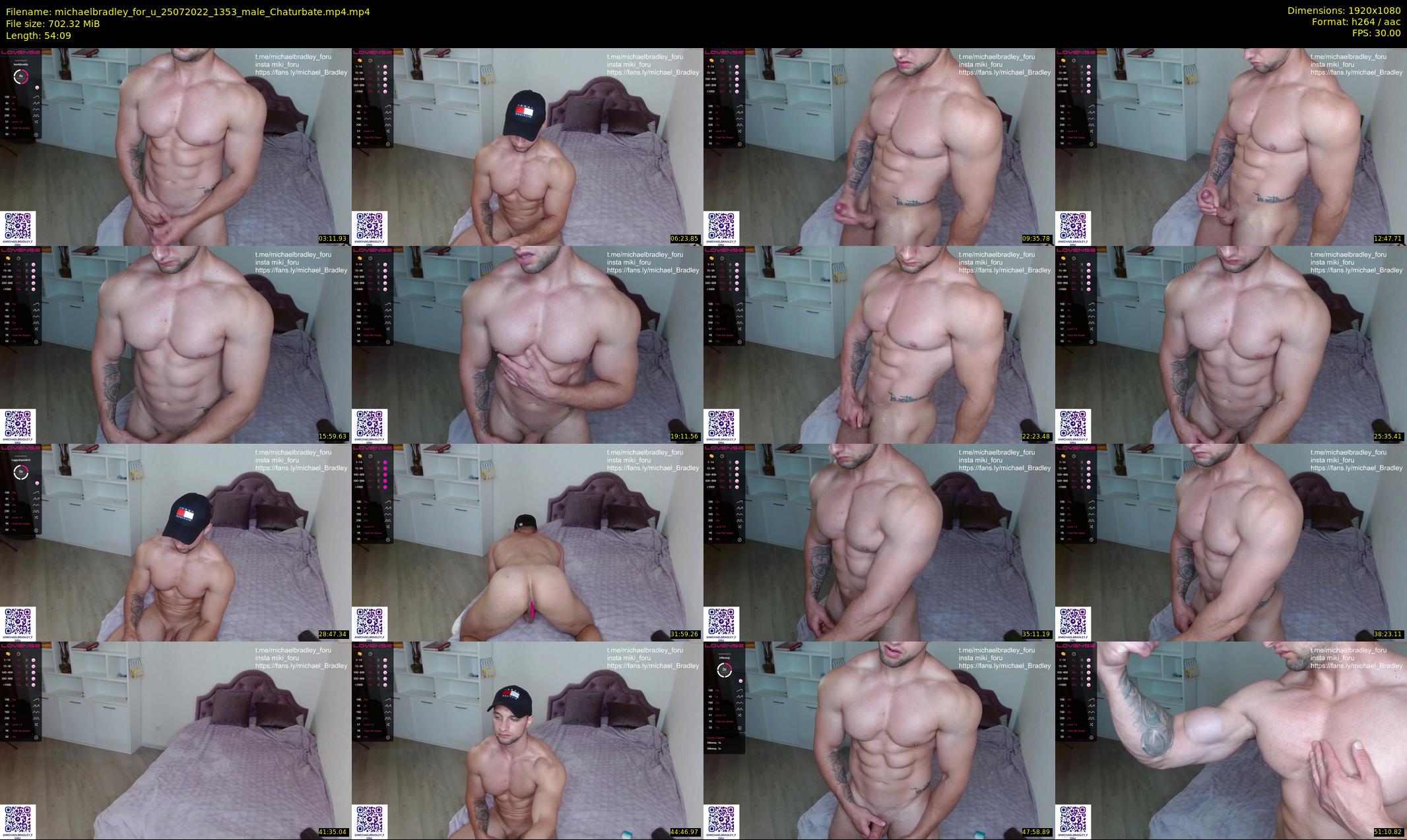 michaelbradley_for_u — 55 minute Chaturbate male cam show recording, 1080p, Jul 25, 2022