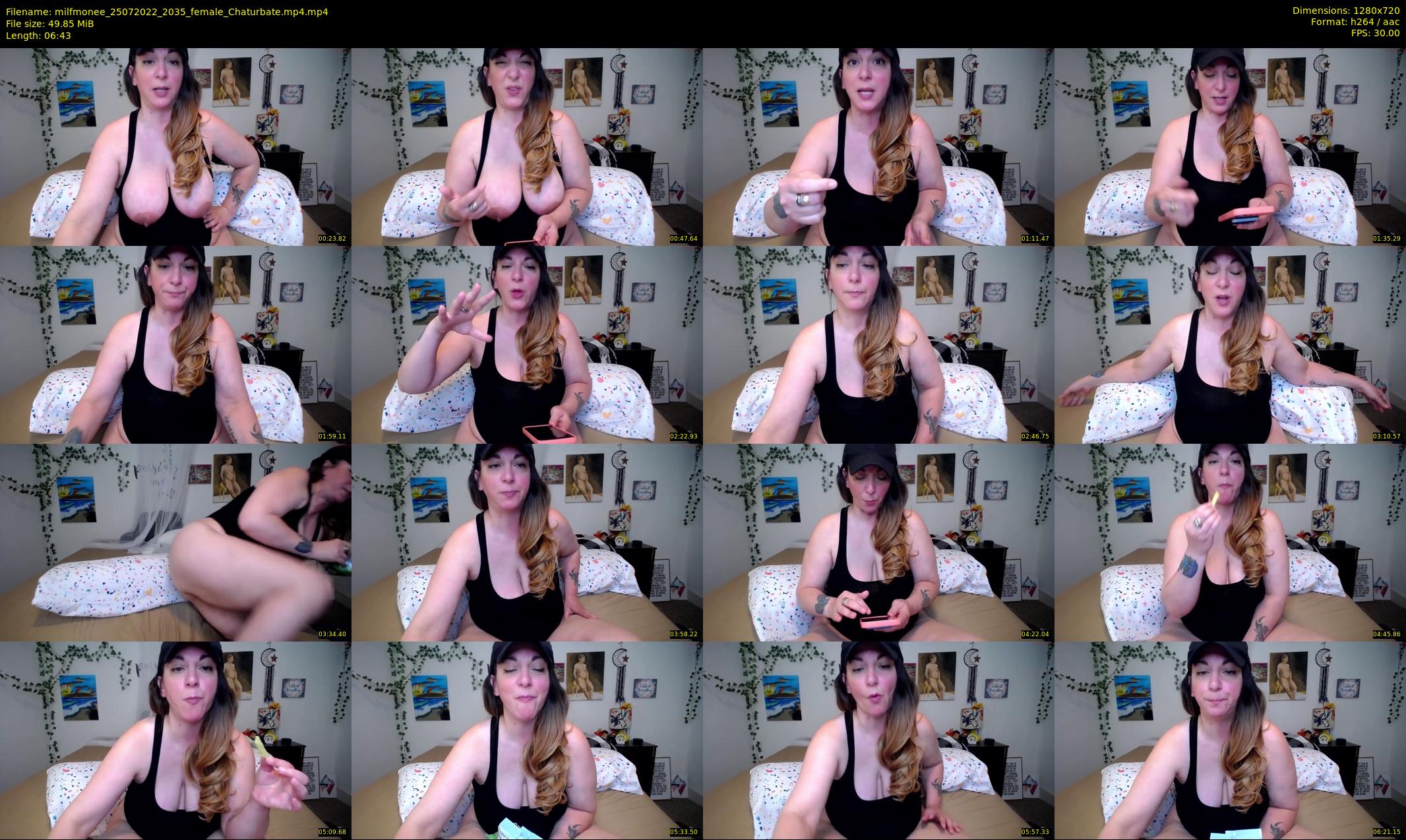 milfmonee — 7 minute Chaturbate female cam show recording, 720p, Jul 25, 2022