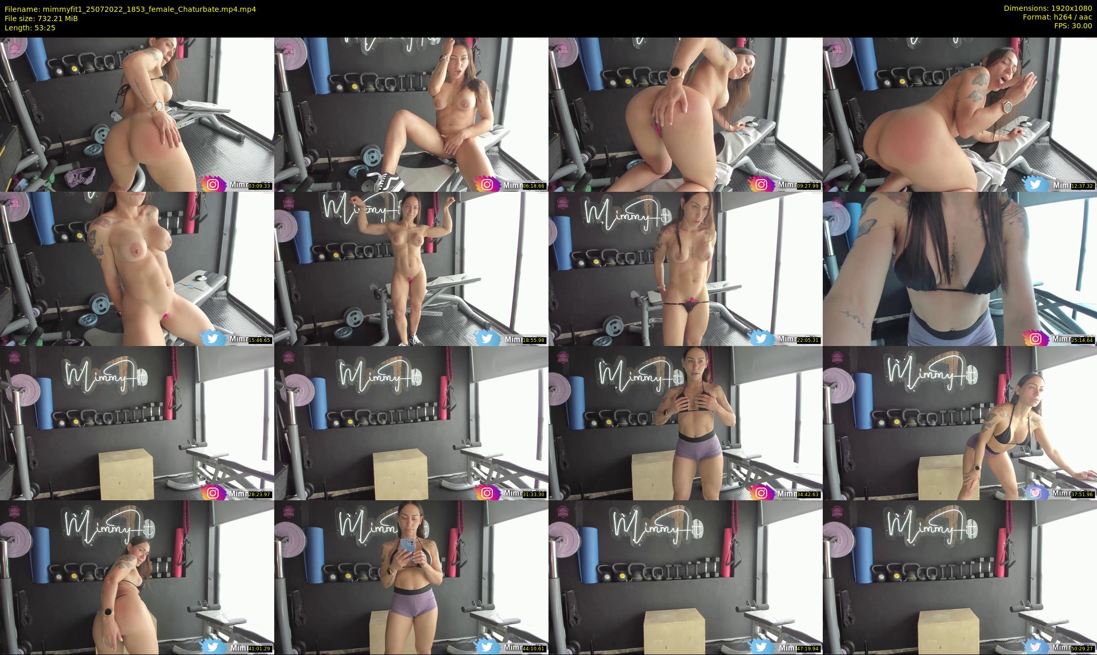 mimmyfit1 — 54 minute Chaturbate female cam show recording, 1080p, Jul 25, 2022