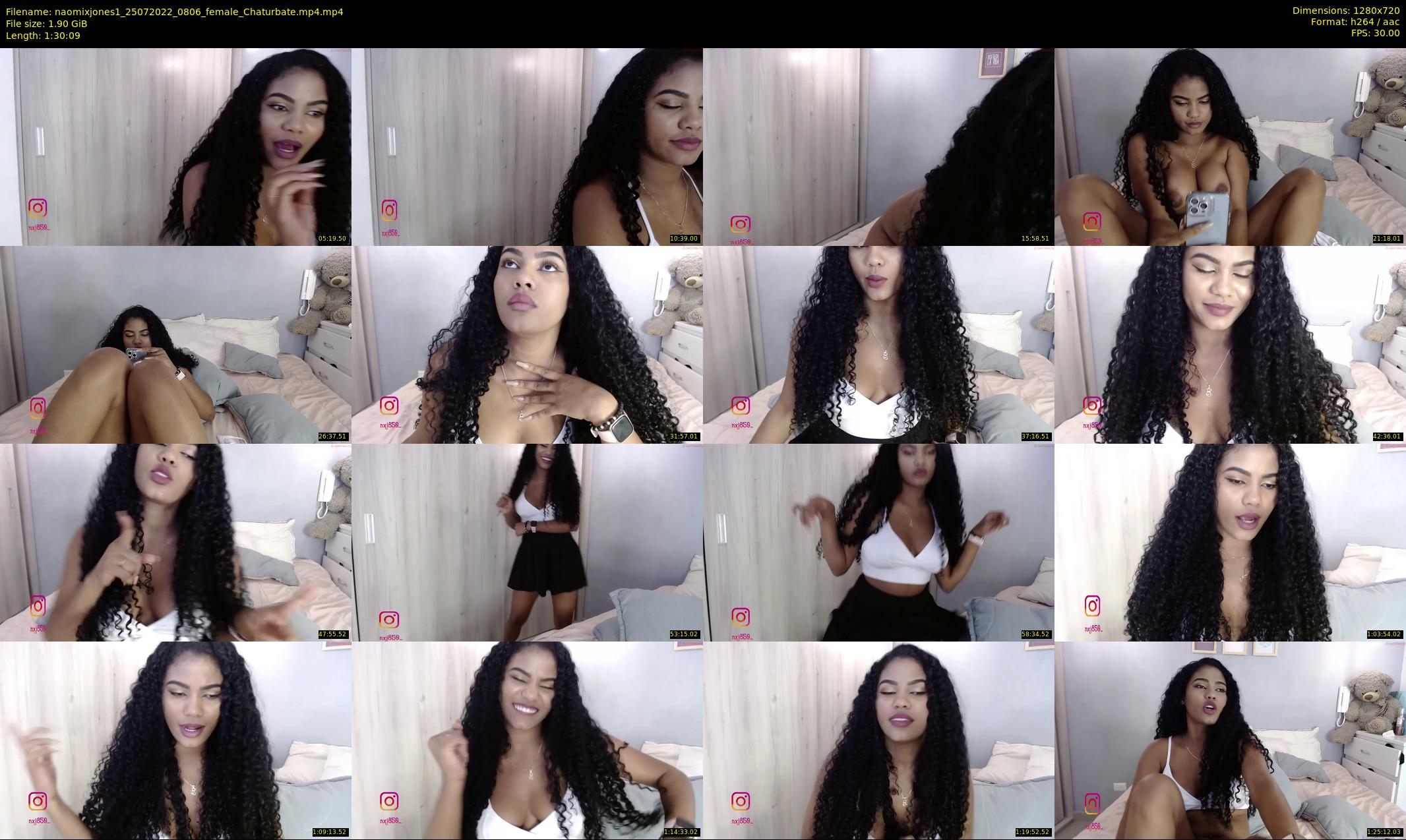 naomixjones1 — 91 minute Chaturbate female cam show recording, 720p, Jul 25, 2022